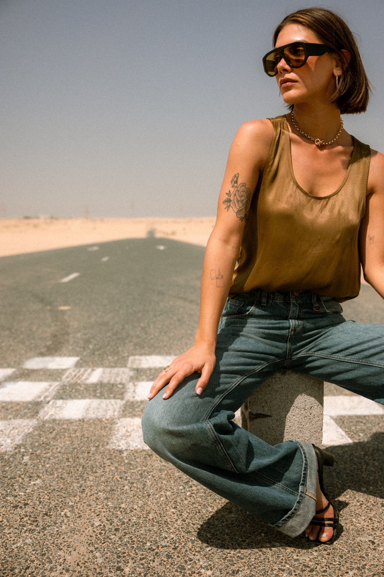 

Ärmelloses Top Damen Dulcia Silk bronze | Freeman T. Porter