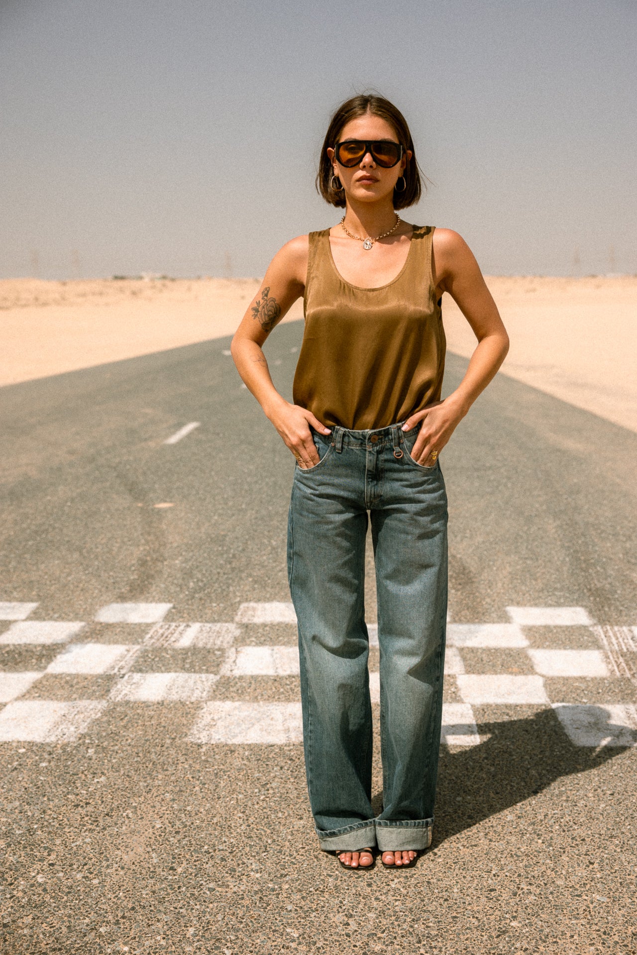 

Ärmelloses Top Damen Dulcia Silk bronze | Freeman T. Porter