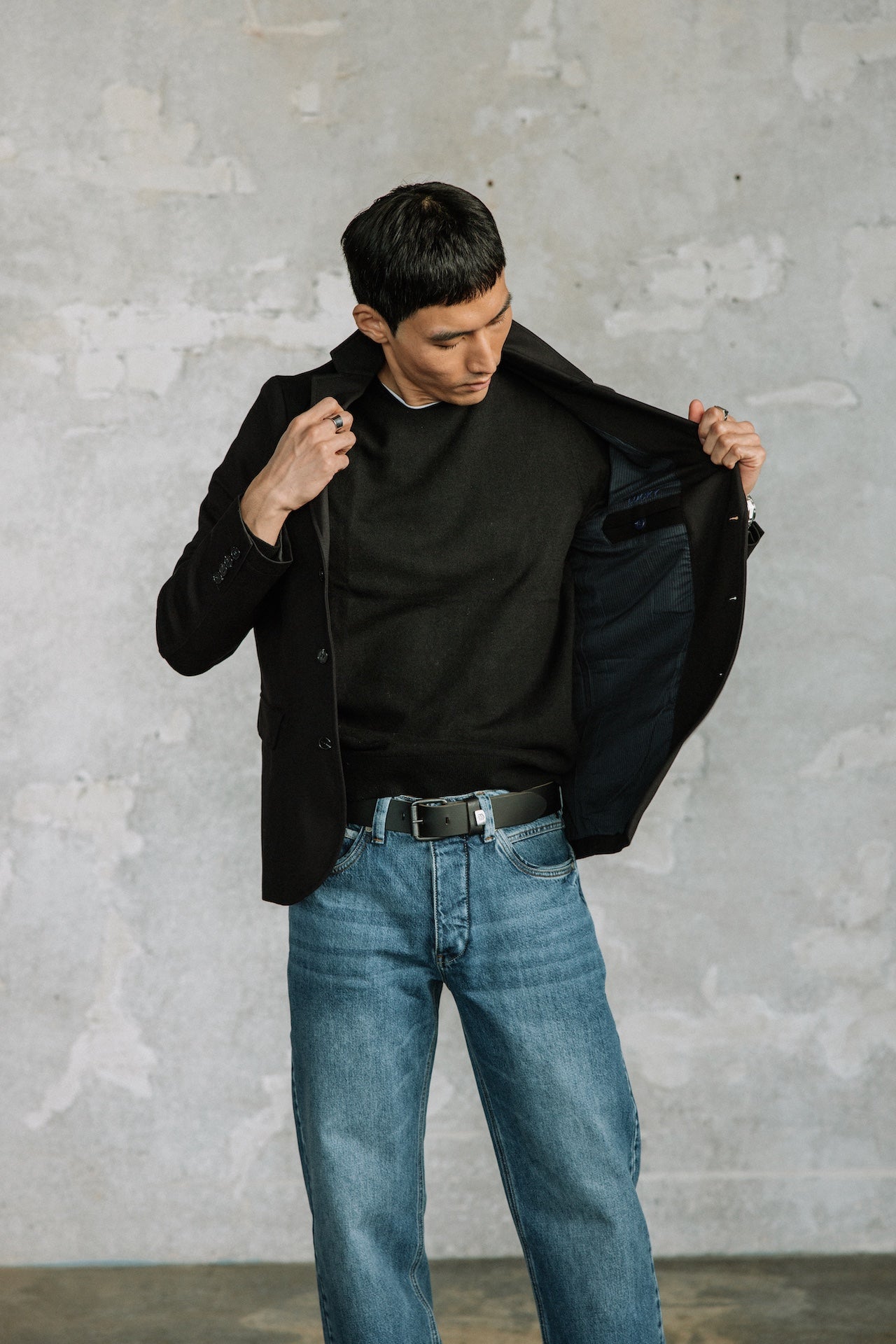 

Blazer cintré Homme Tomass Comfy black | Freeman T. Porter