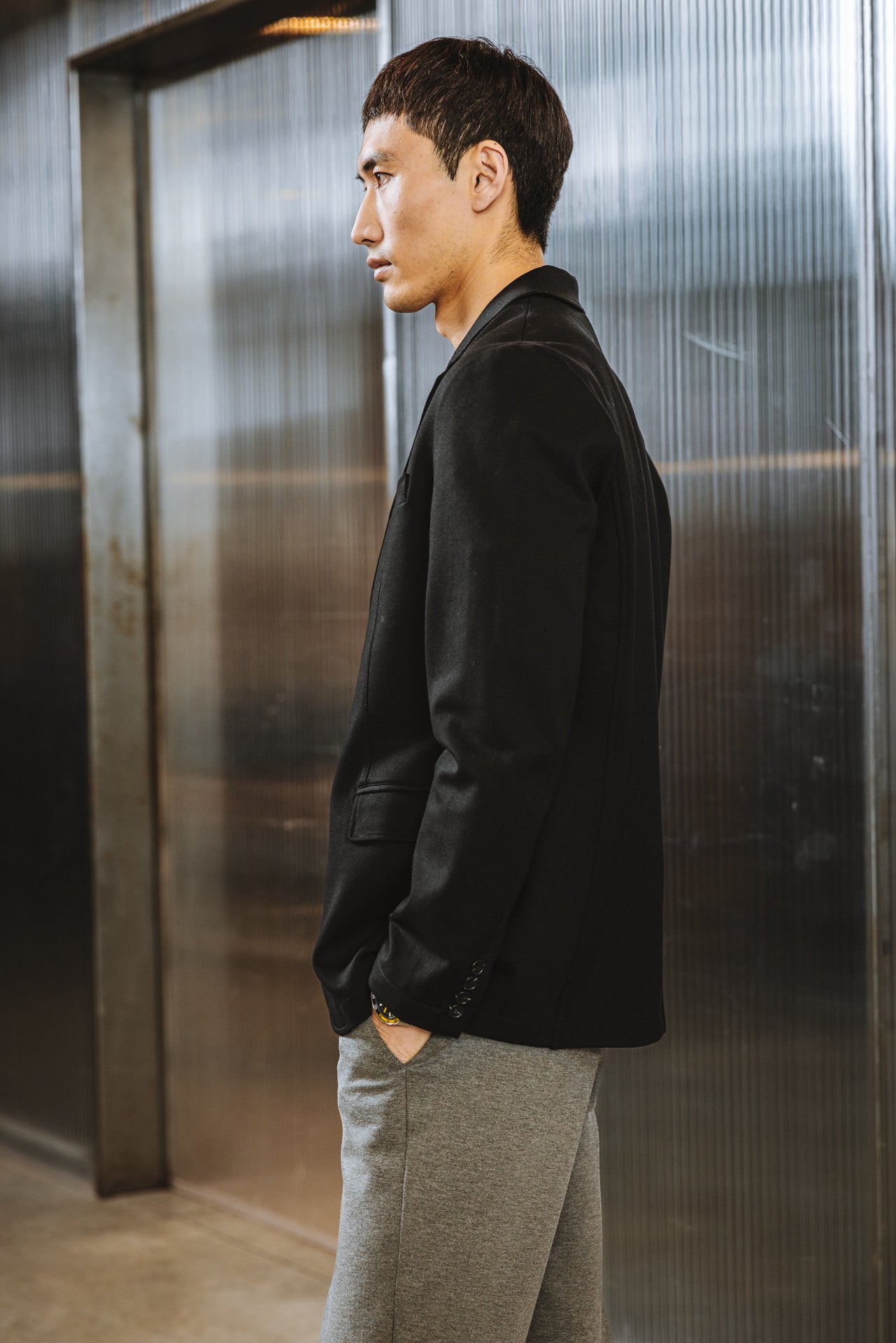 

Blazer entallado Hombre Tomass Comfy black | Freeman T. Porter