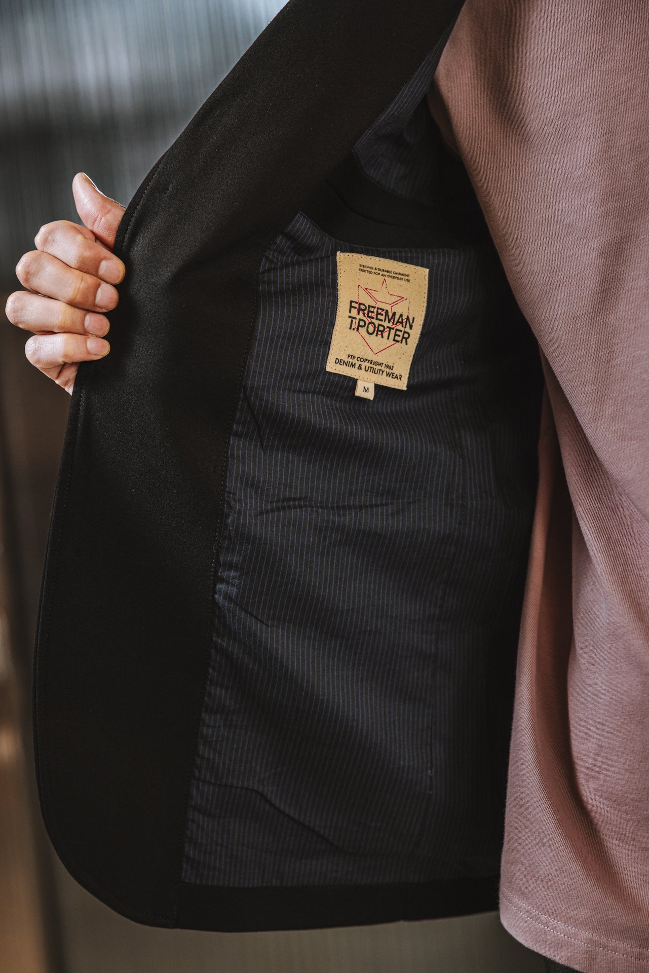 

Blazer cintré Homme Tomass Comfy black | Freeman T. Porter