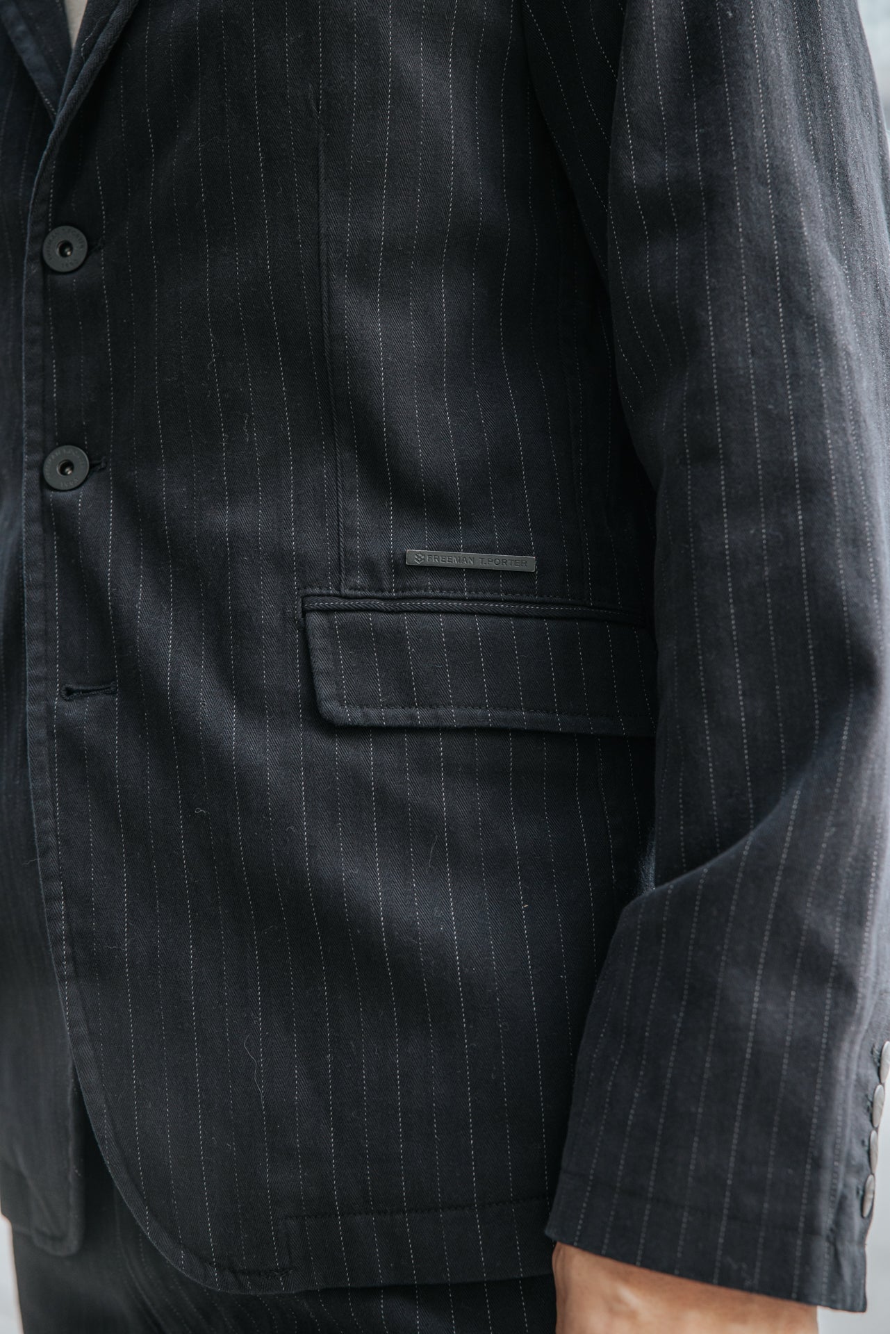 

Blazer entallada Hombre Tomass Kult black | Freeman T. Porter