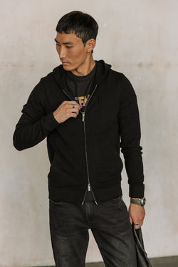 

Cardigan à capuche Homme Lyam Macau black | Freeman T. Porter