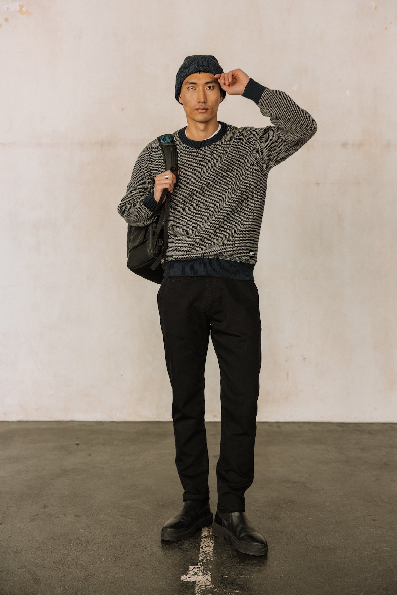 

Pull bicolore Men Solino Twotones total eclipse | Freeman T. Porter