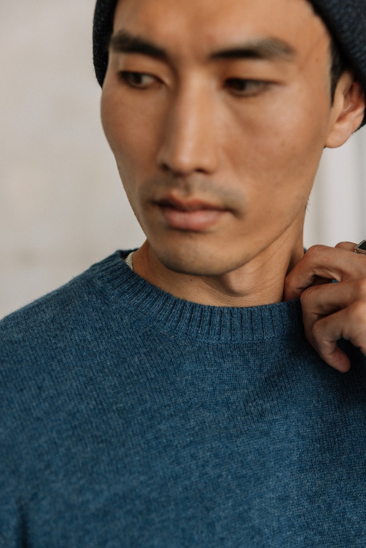 

Pull en laine Hombres Solino Lainey navy peony | Freeman T. Porter