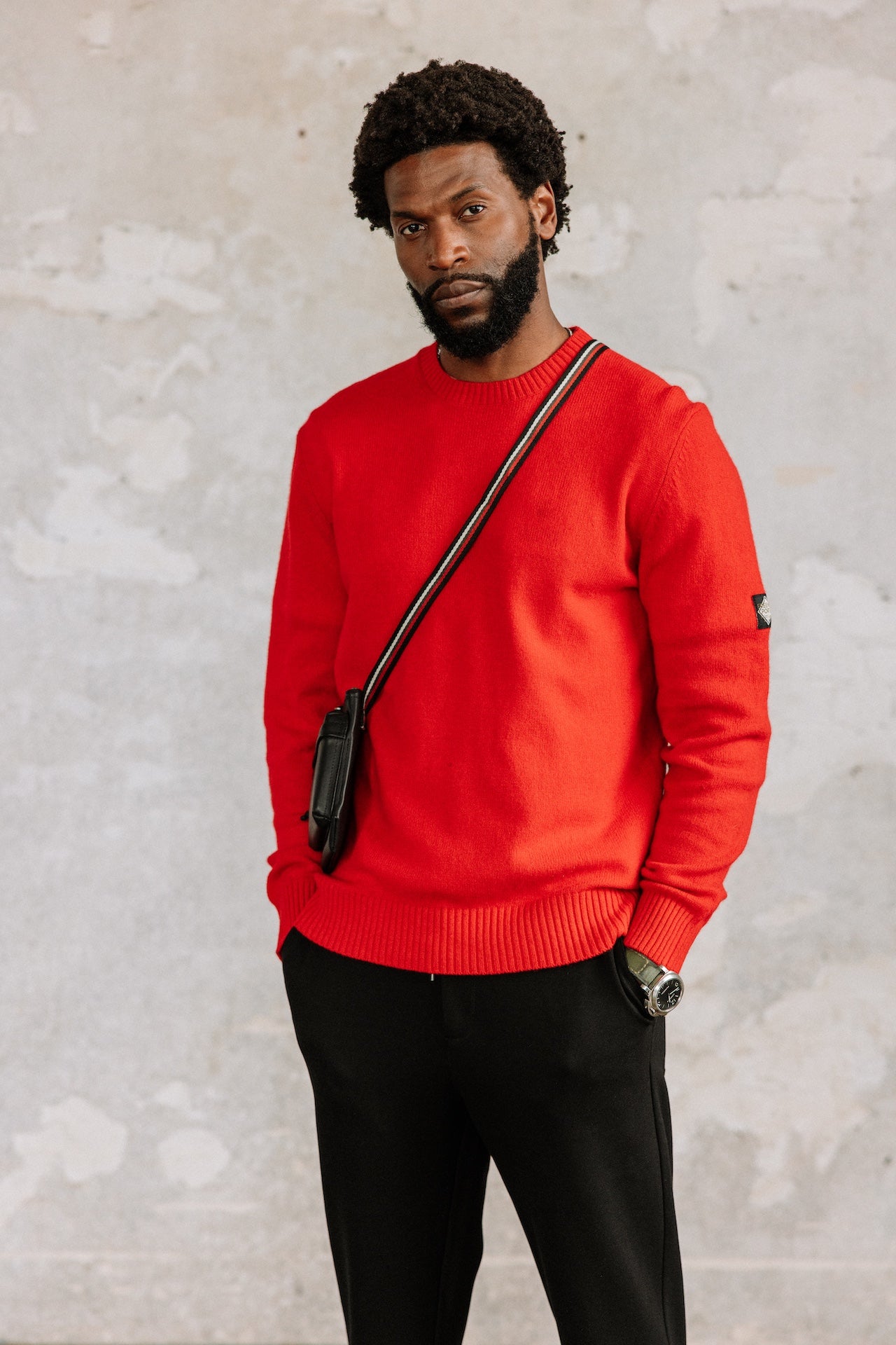 

Pull en laine Men Solino Lainey chilli pepper | Freeman T. Porter