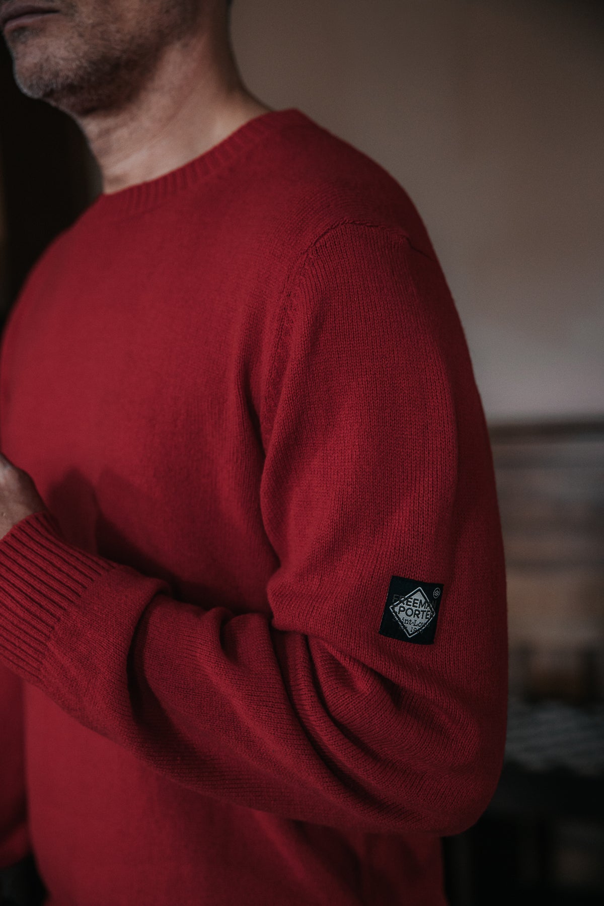 

Camisola de lã Homem Solino Wooly chilli pepper | Freeman T. Porter
