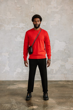 

Wollpullover Herren Solino Wooly chilli pepper | Freeman T. Porter