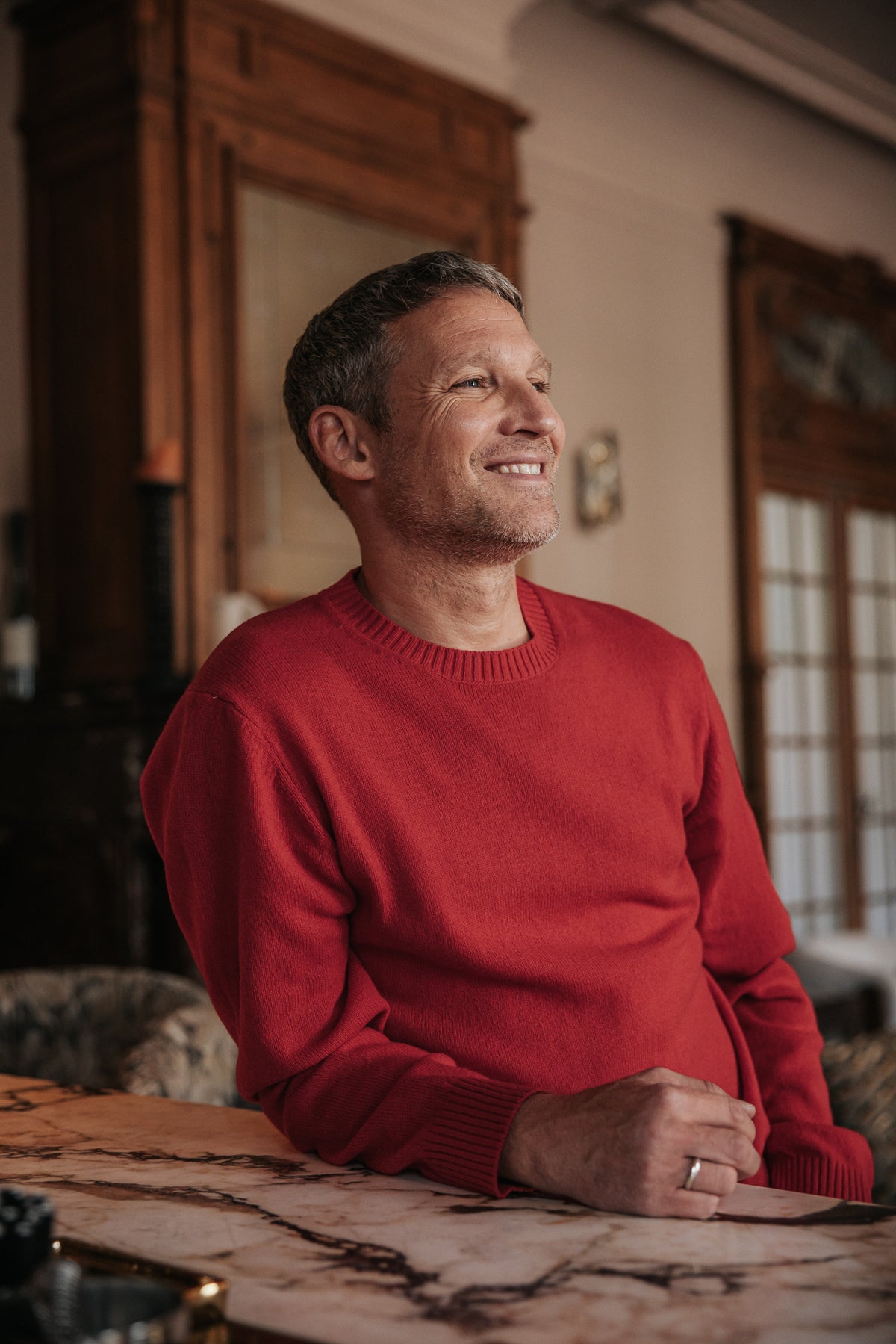 

Camisola de lã Homem Solino Wooly chilli pepper | Freeman T. Porter