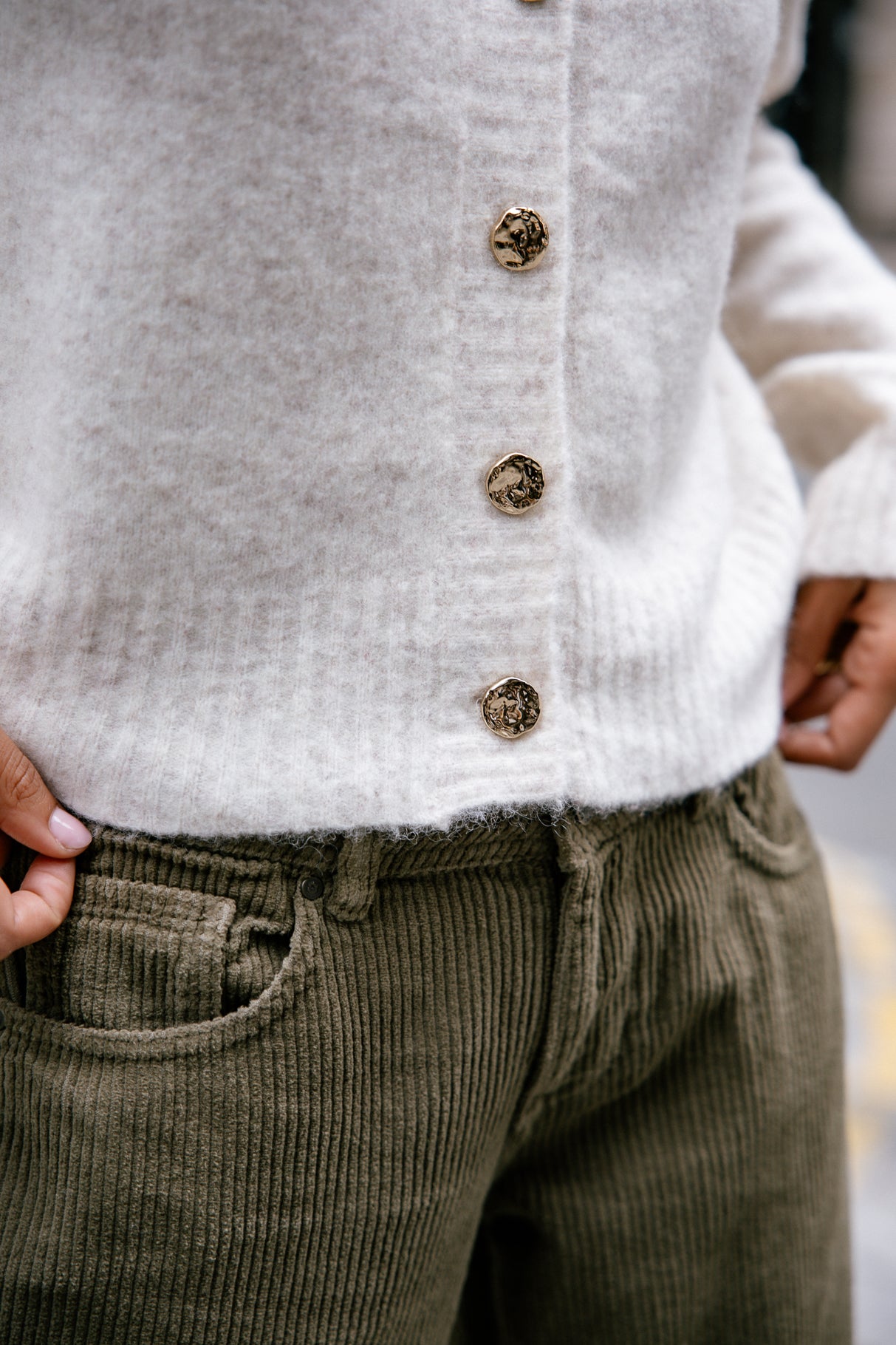 

Cardigan  Frau Clarane Plain ecru | Freeman T. Porter