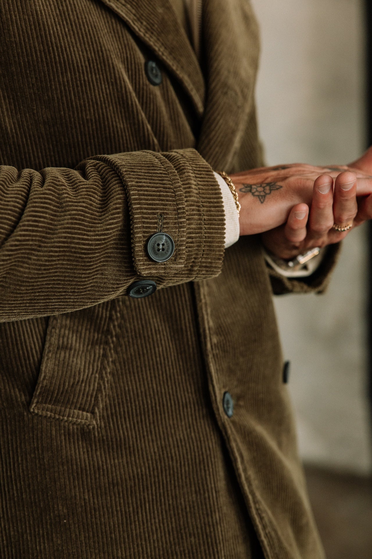 

Manteau en velours Homme Daril Big Corduroy olive night | Freeman T. Porter