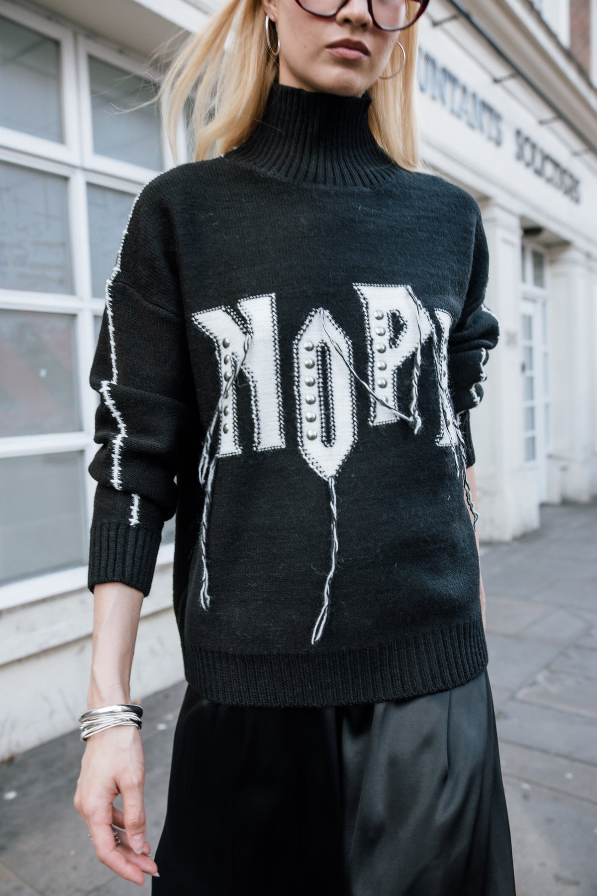

Pullover mit Fransen-Details Damen Pears Rock black | Freeman T. Porter