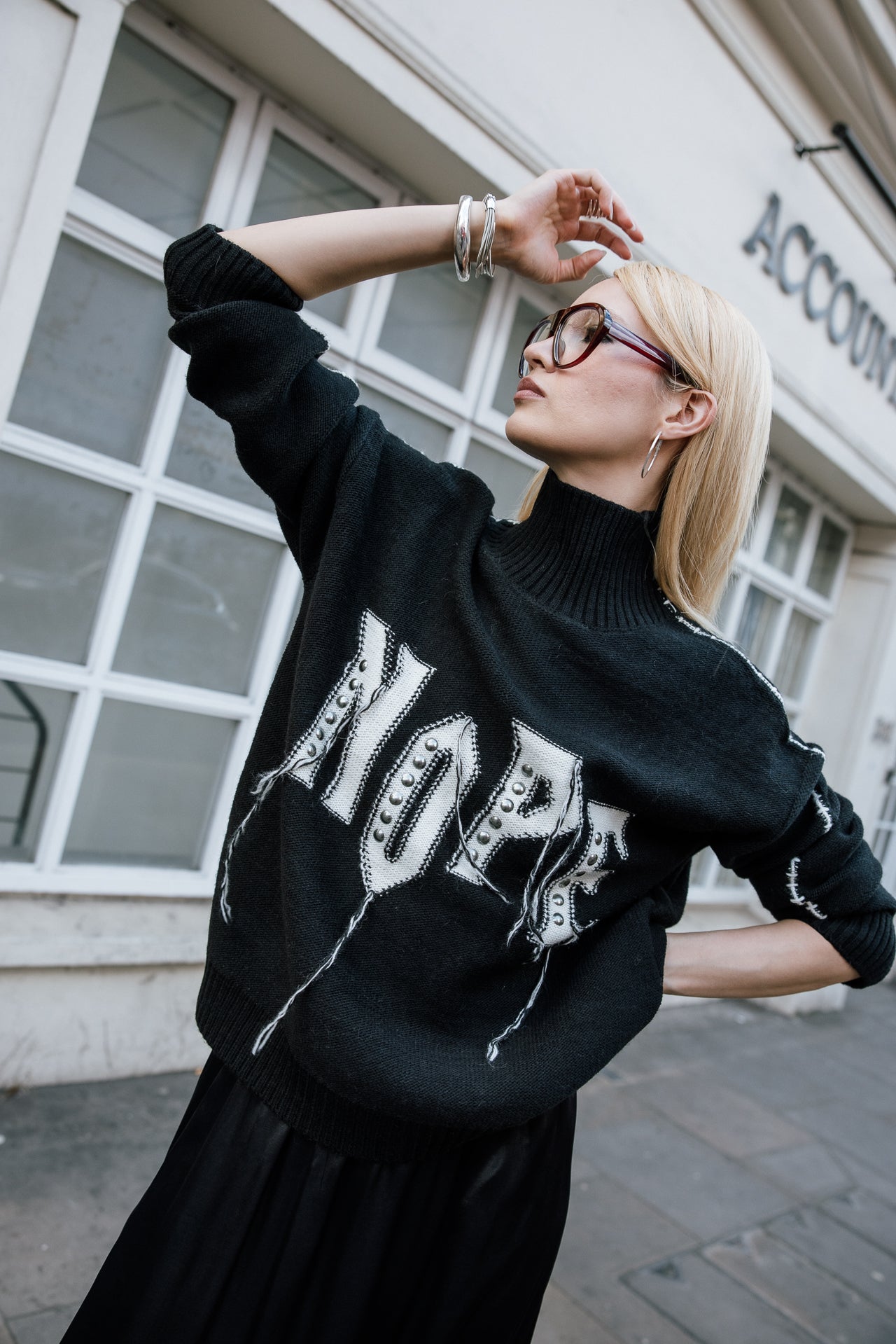 

Pullover mit Fransen-Details Damen Pears Rock black | Freeman T. Porter