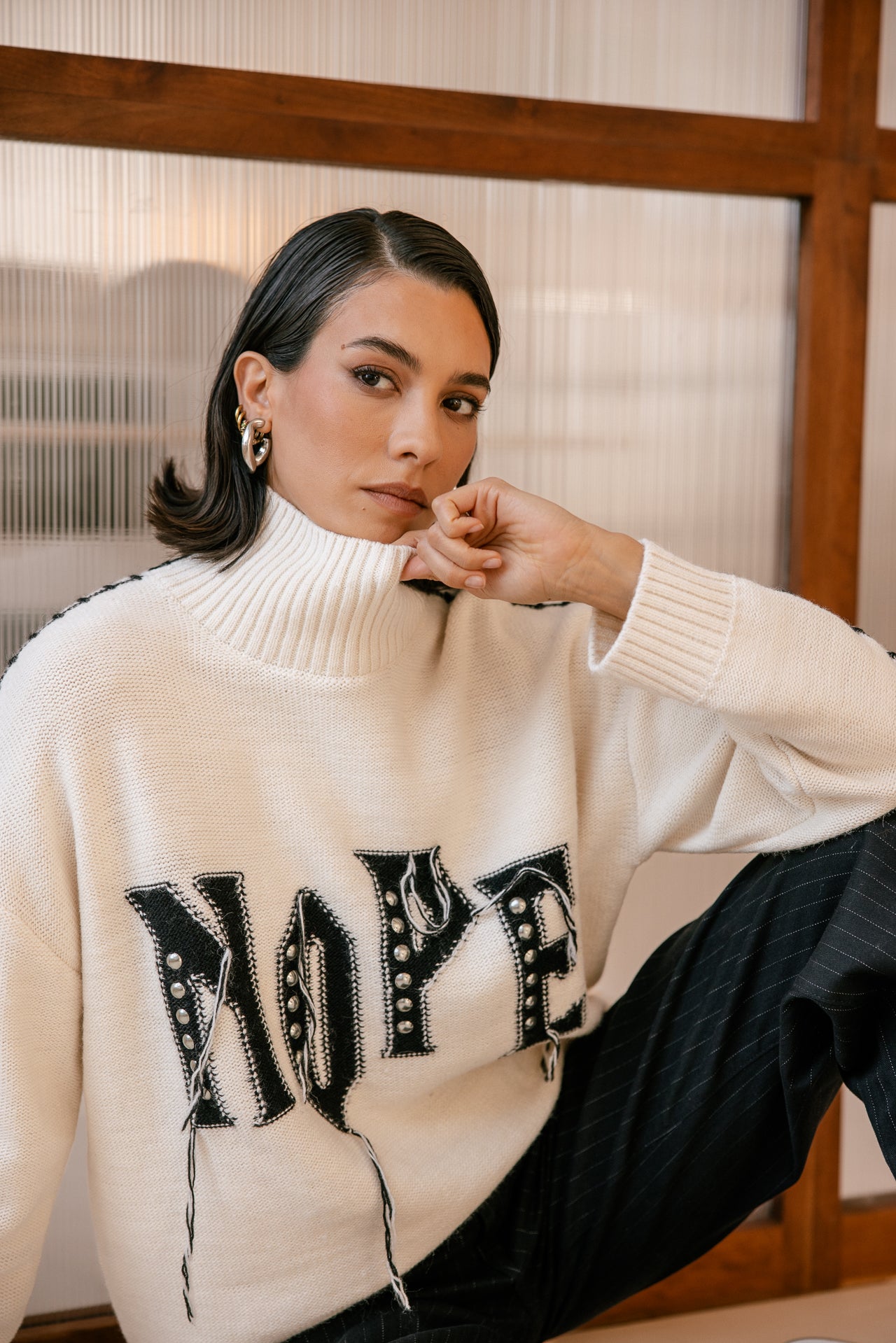   
            

Pull détails frangés  Femme Pears Rock off white | Freeman T. Porter
          