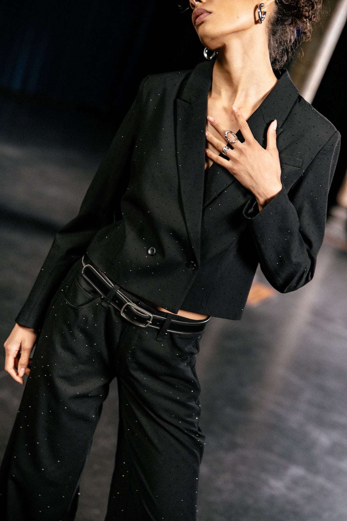 

Blazer Femme Océane Diamente black | Freeman T. Porter