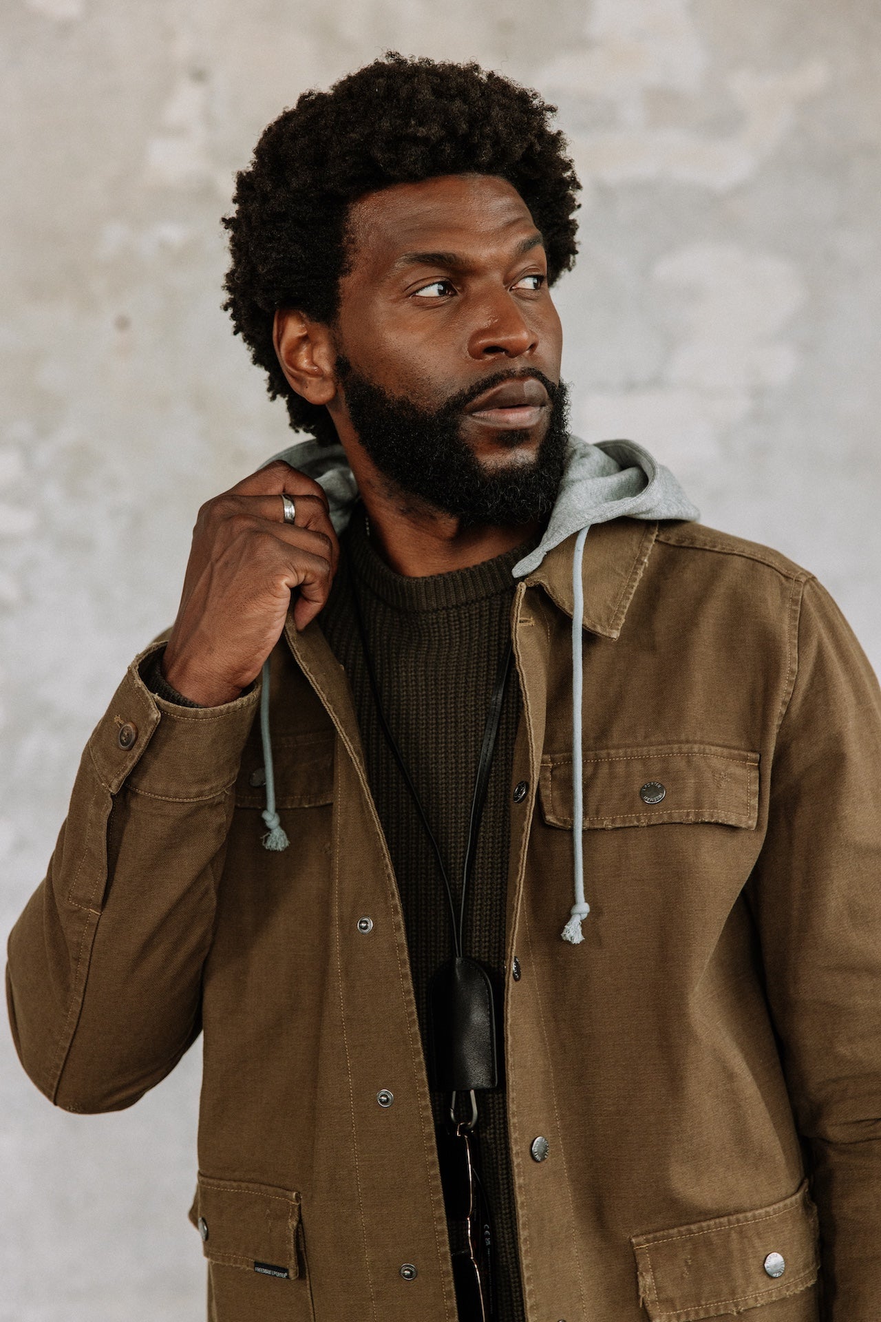 

Parka à capuche Homme Tyto Hood burnt olive | Freeman T. Porter