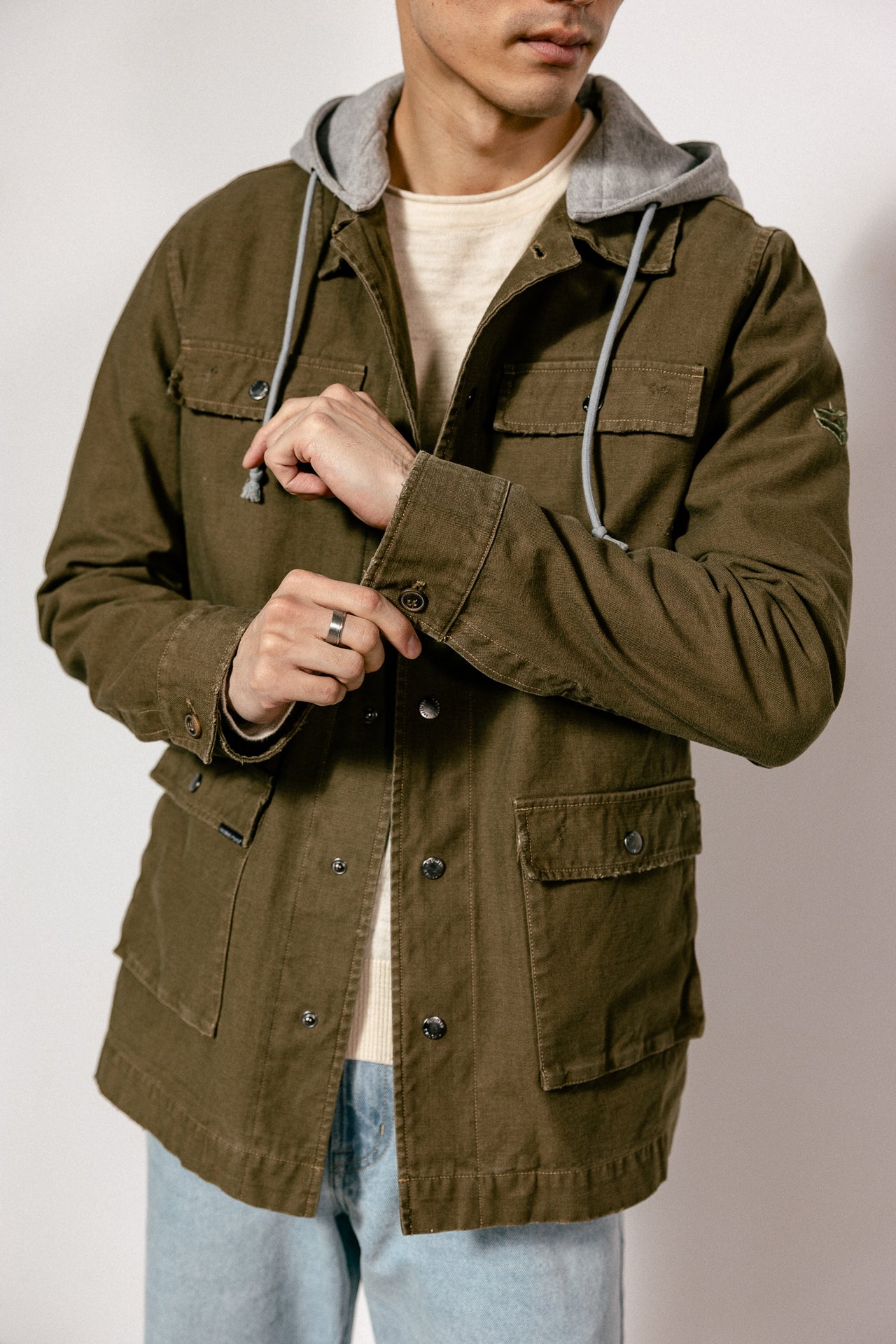

Parka à capuche Homme Tyto Hood burnt olive | Freeman T. Porter