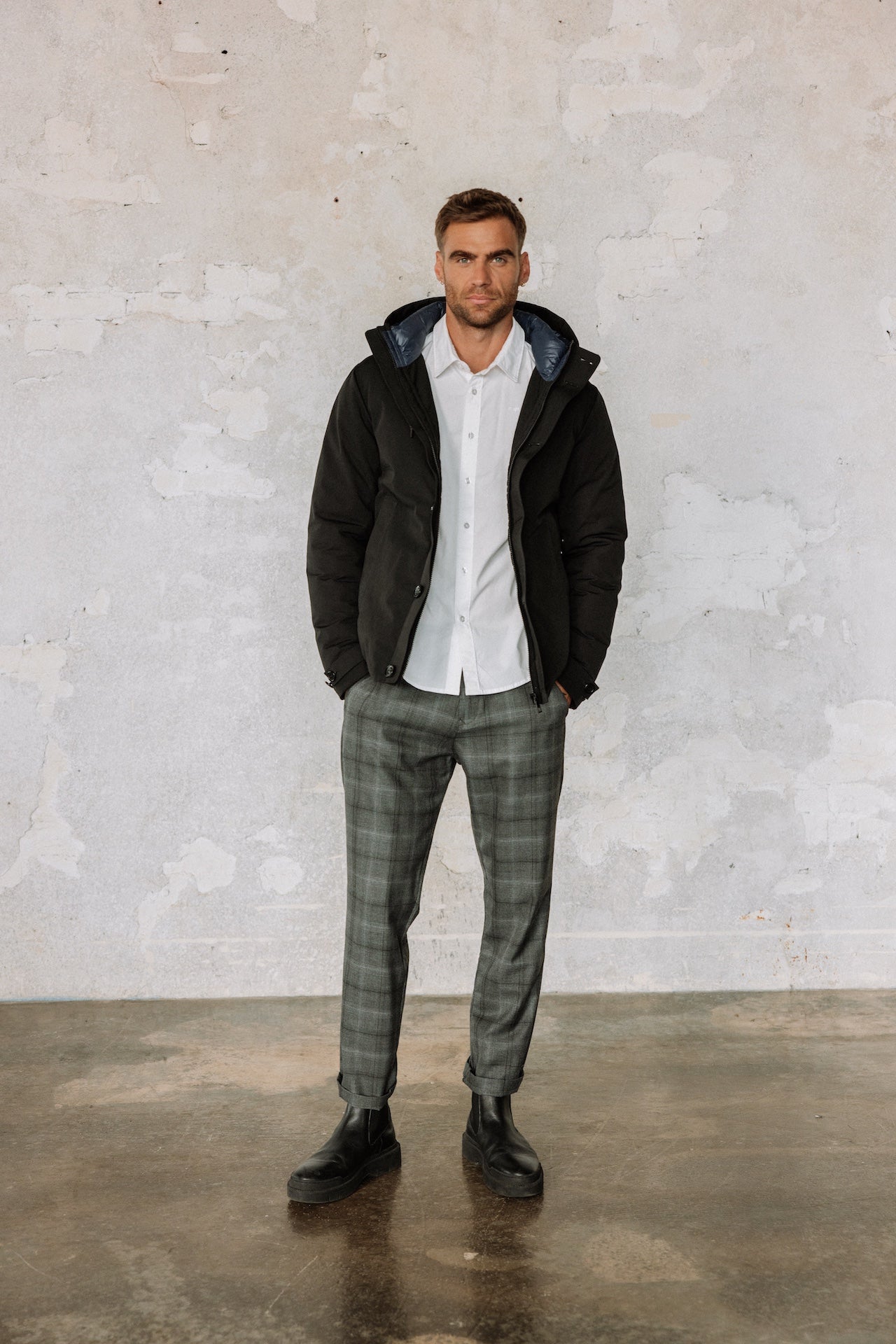 

Veste matelassée Homme Crockett Wind black | Freeman T. Porter