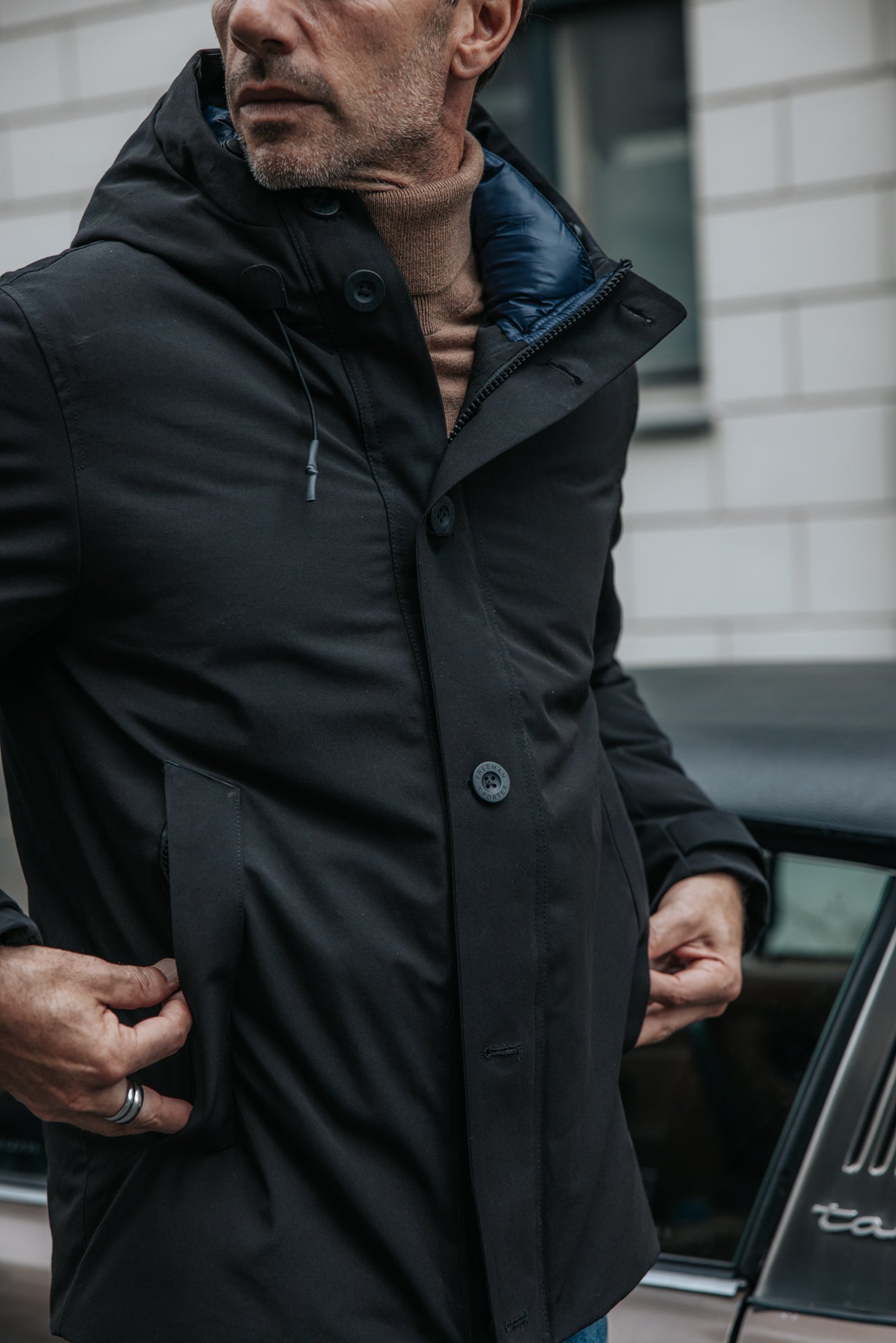 

Steppjacke Herren Crockett Wind black | Freeman T. Porter