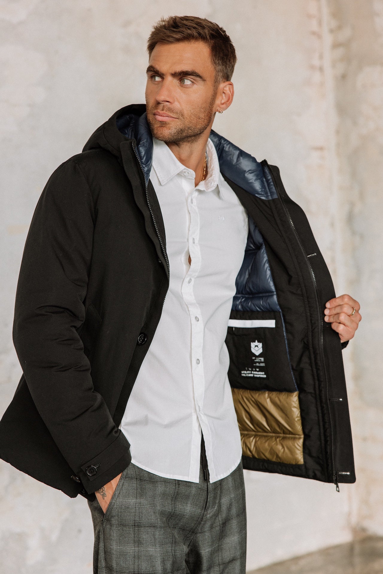 

Veste matelassée Homme Crockett Wind black | Freeman T. Porter