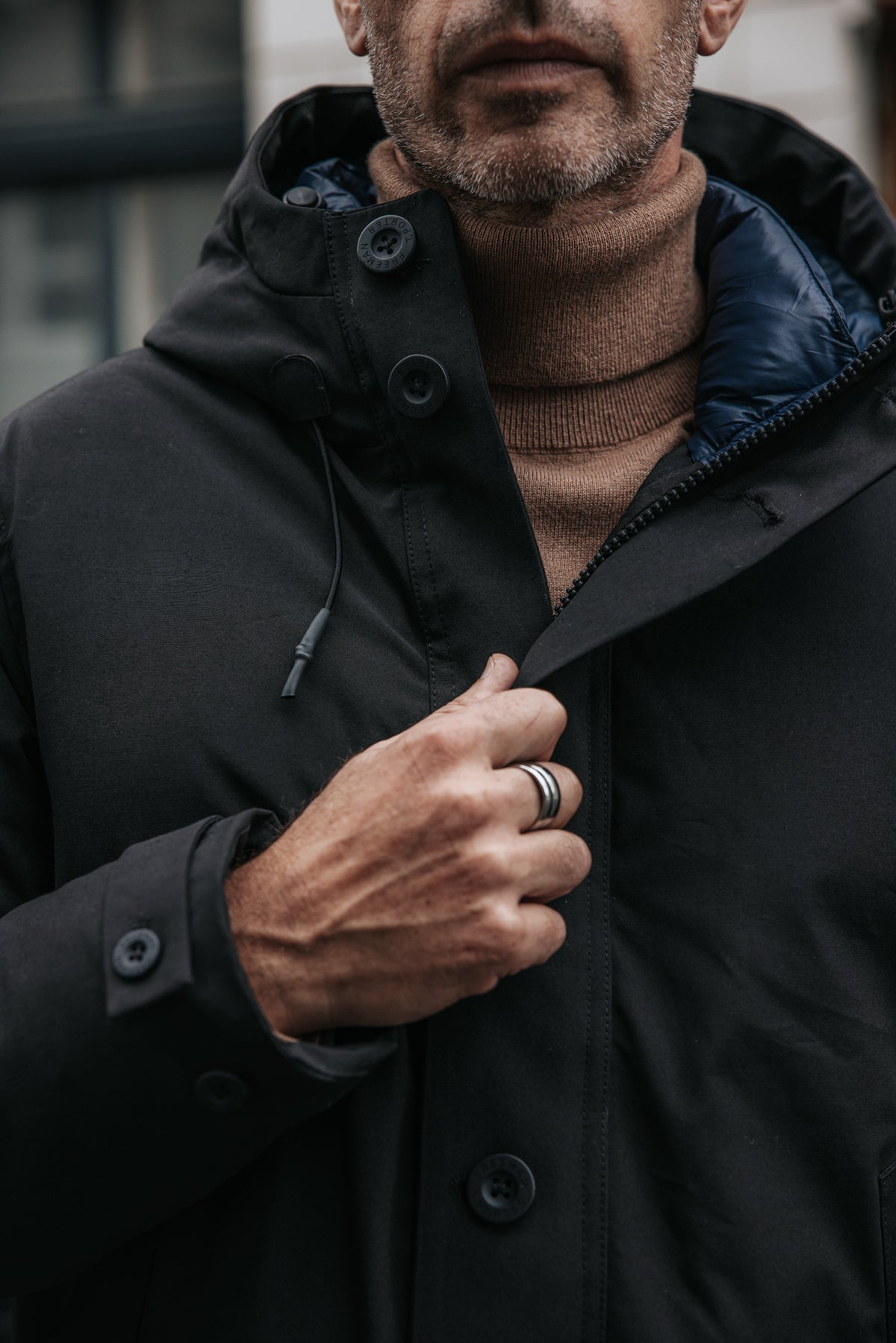 

Steppjacke Herren Crockett Wind black | Freeman T. Porter