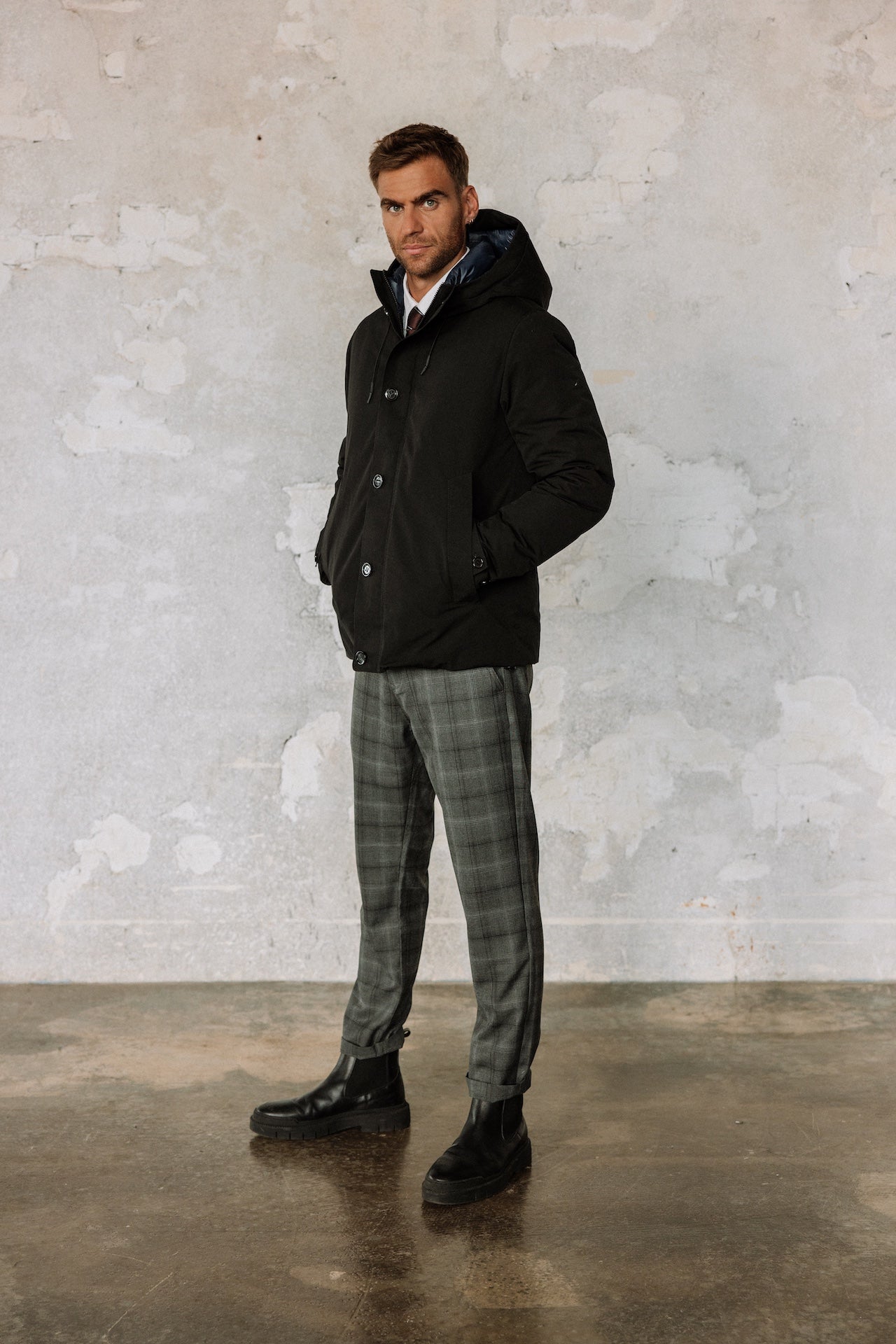

Veste matelassée Homme Crockett Wind black | Freeman T. Porter