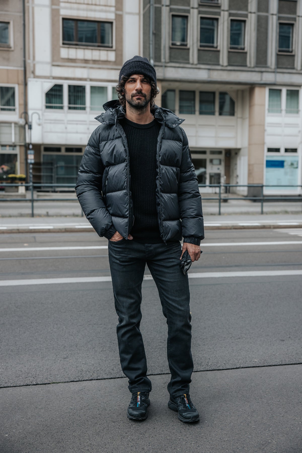 

Plumífero con capucha Hombre Conor Nylon black | Freeman T. Porter