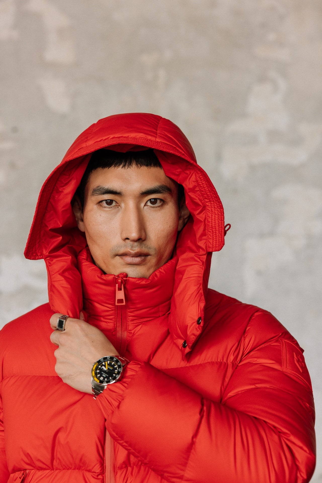 

Doudoune à capuche Homme Conor Nylon chinese red | Freeman T. Porter