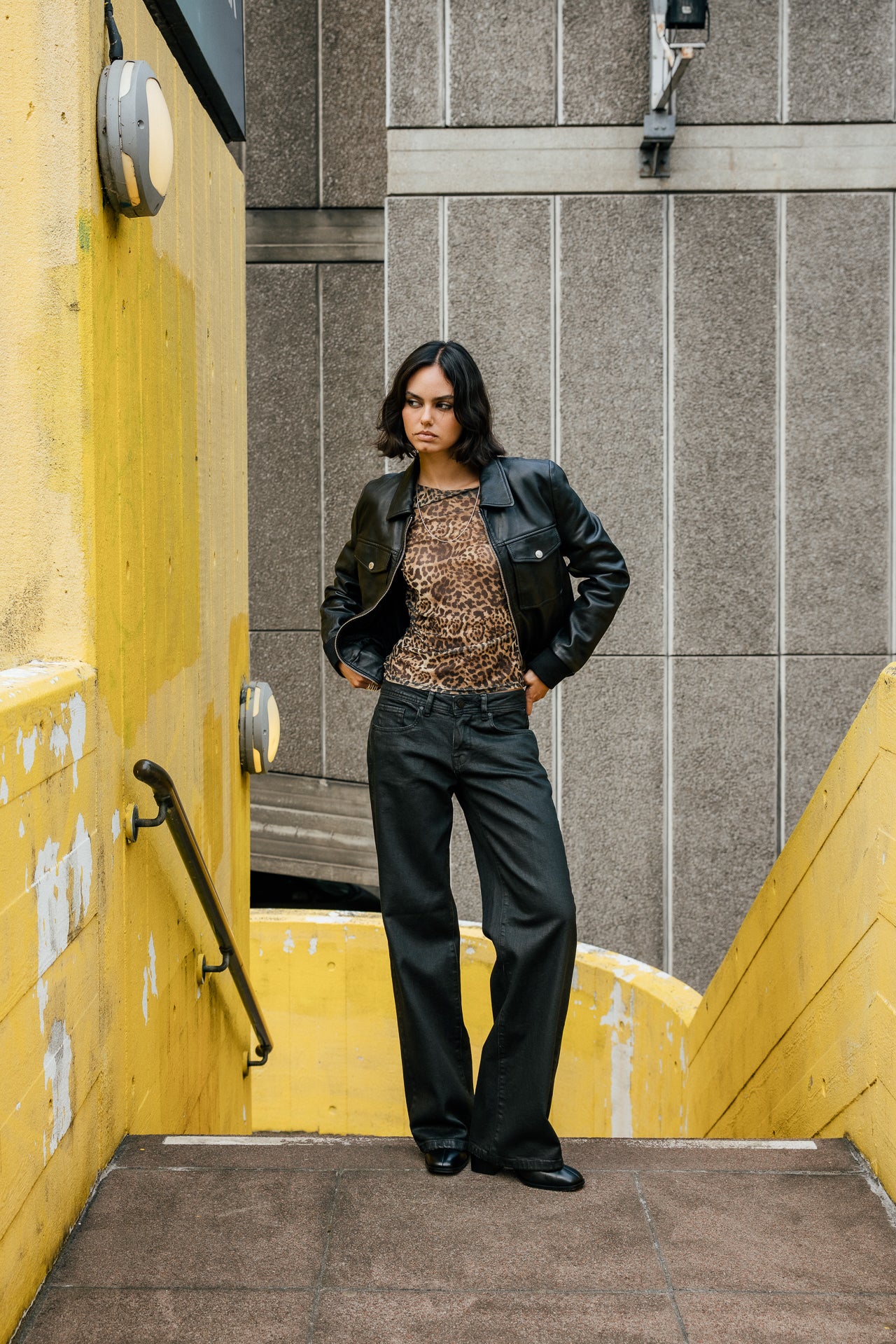 

Lederbomber Damen Virgy Leather black | Freeman T. Porter