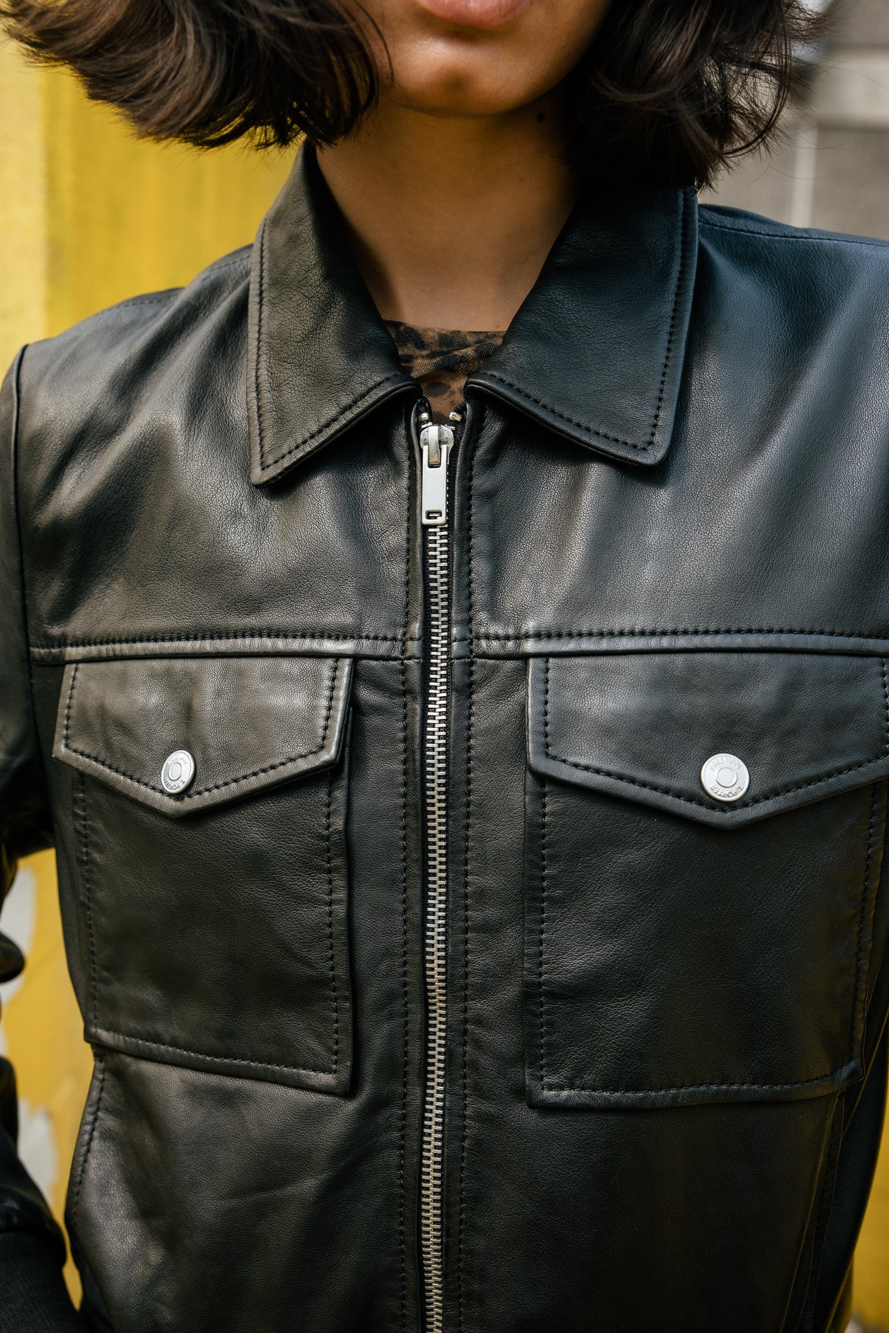 

Lederbomber Damen Virgy Leather black | Freeman T. Porter