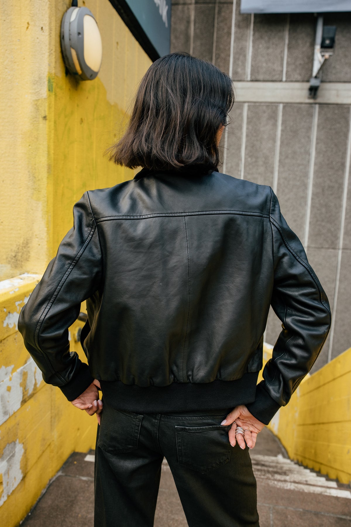 

Lederbomber Damen Virgy Leather black | Freeman T. Porter
