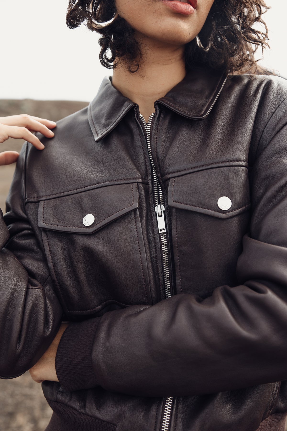 
              

Bomber en cuir Femme Virgy Leather brown | Freeman T. Porter
            