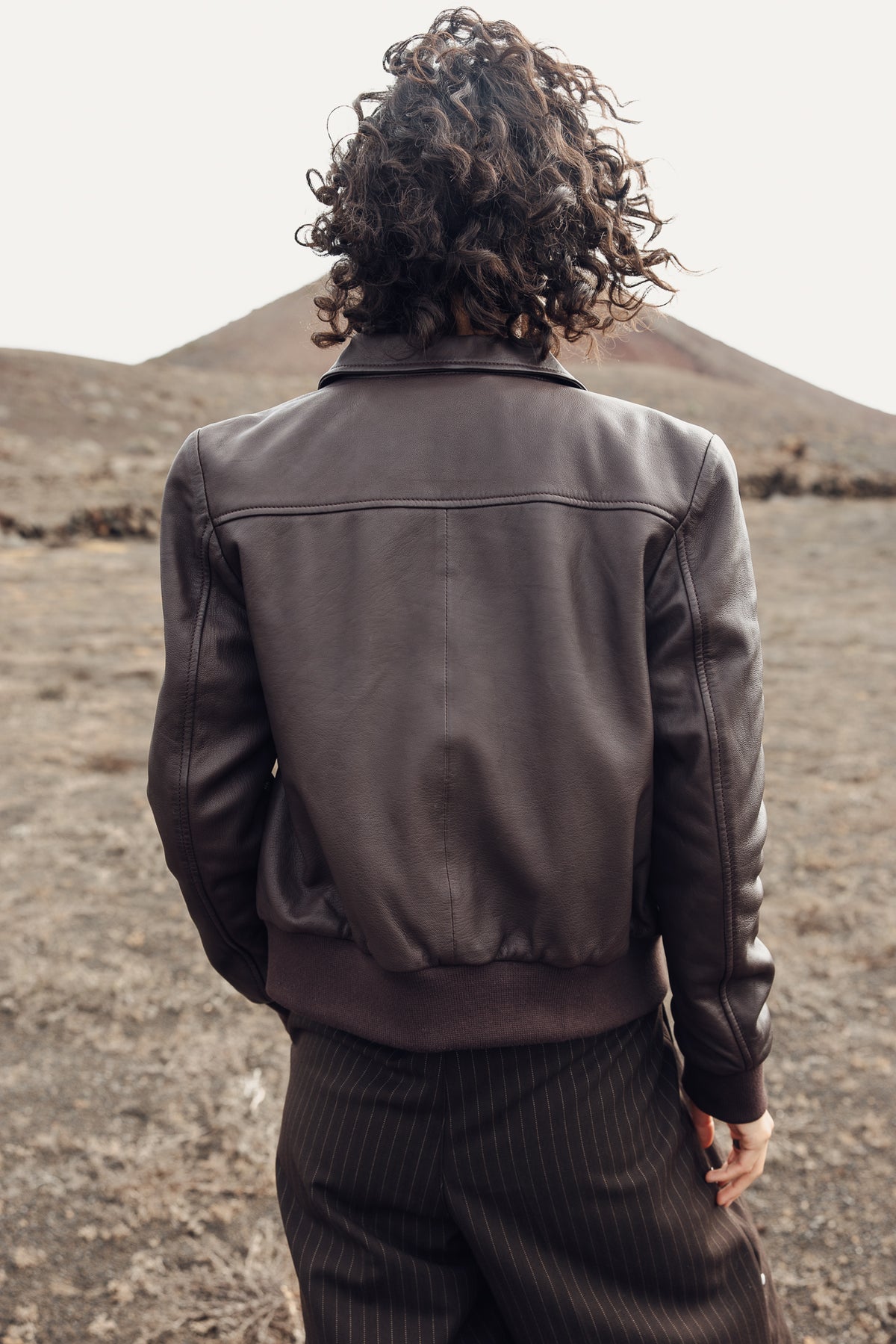 

Bomber en cuir Femme Virgy Leather brown | Freeman T. Porter