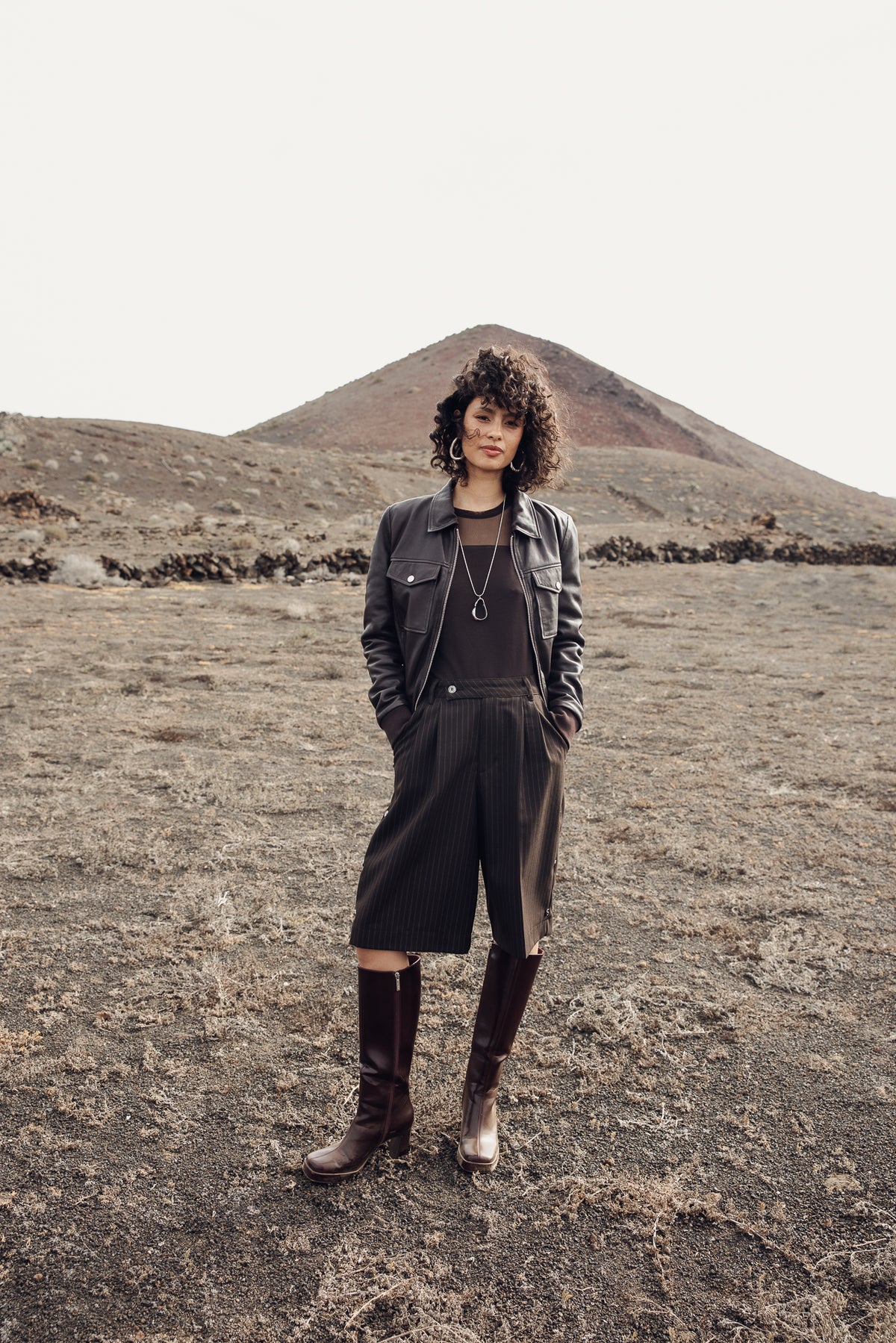 

Bomber en cuir Femme Virgy Leather brown | Freeman T. Porter