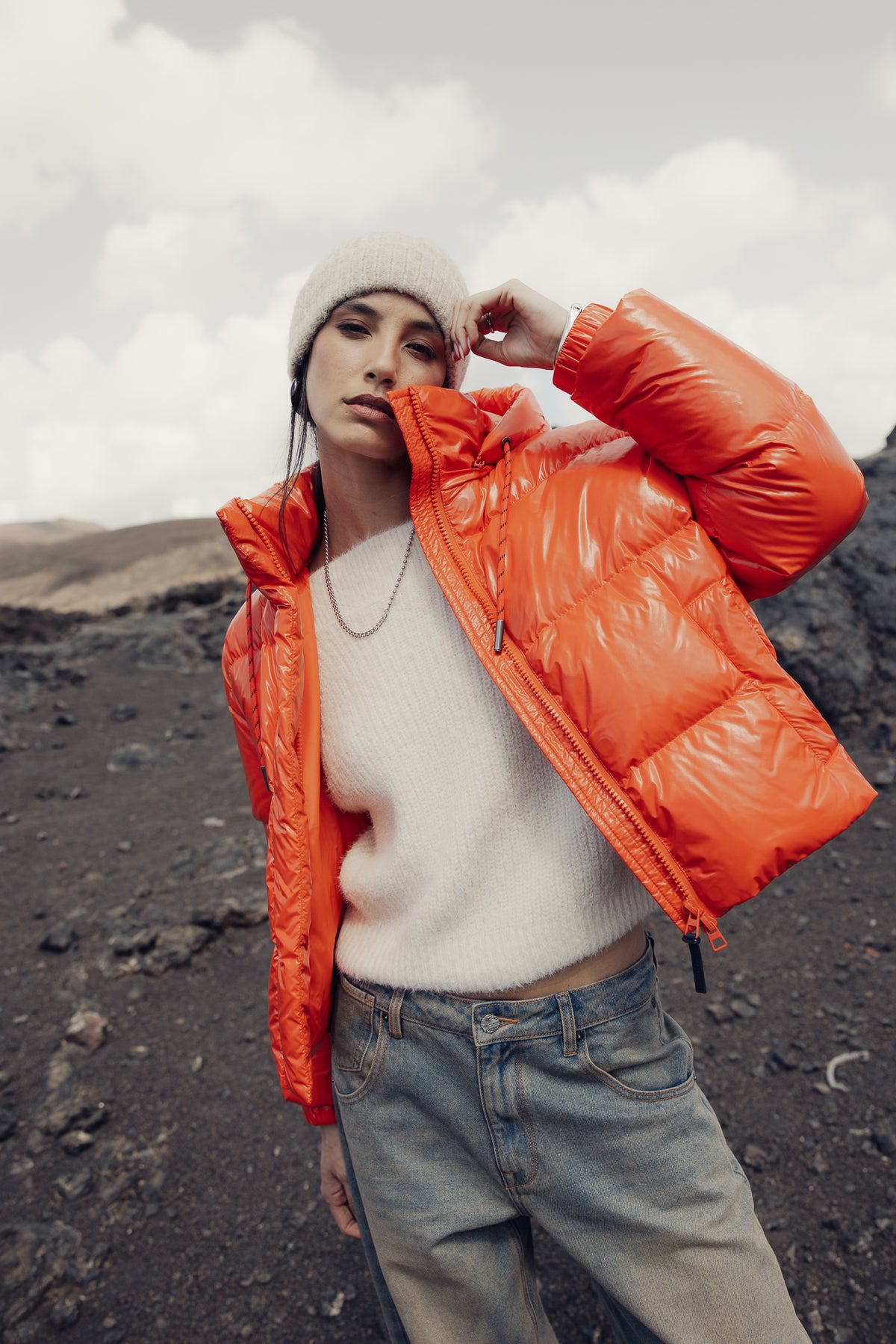 

Kurze Steppjacke Damen Vardia Puff cherry tomato | Freeman T. Porter