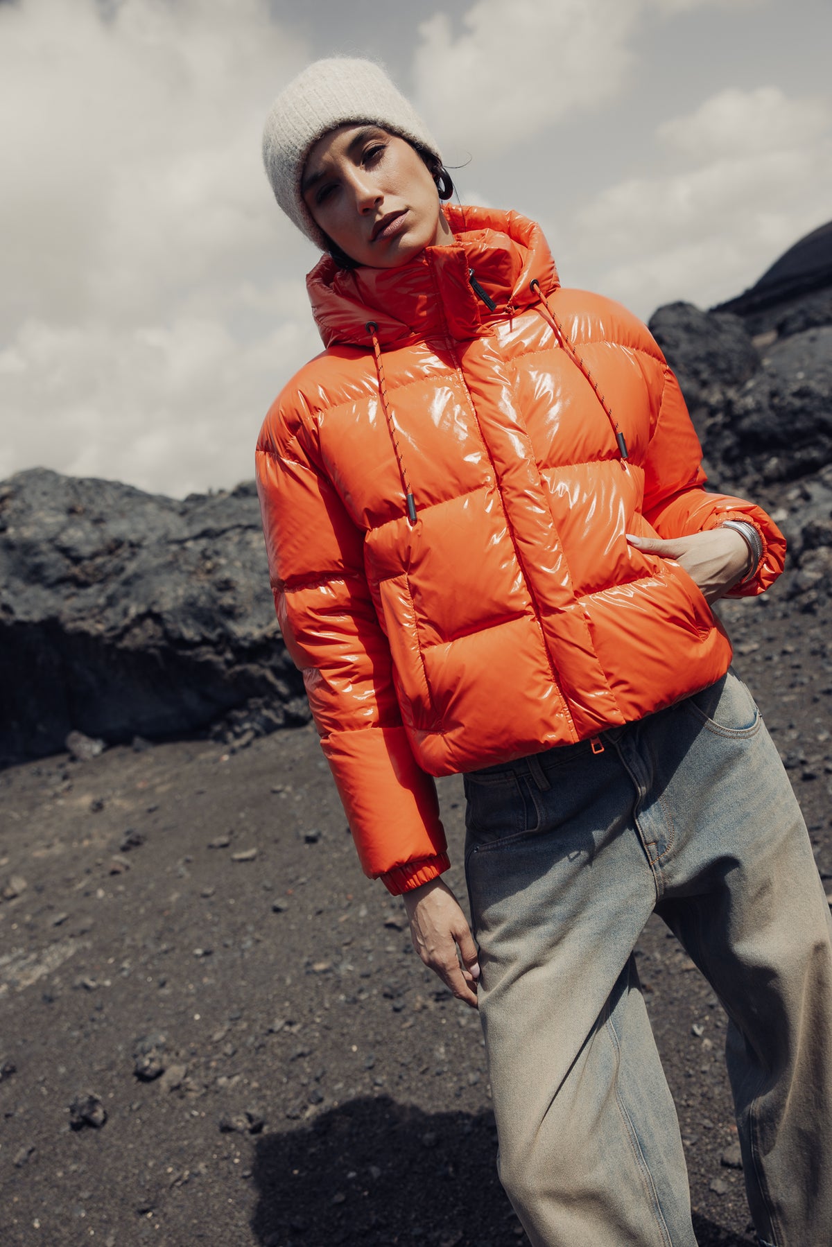 

Kurze Steppjacke Damen Vardia Puff cherry tomato | Freeman T. Porter