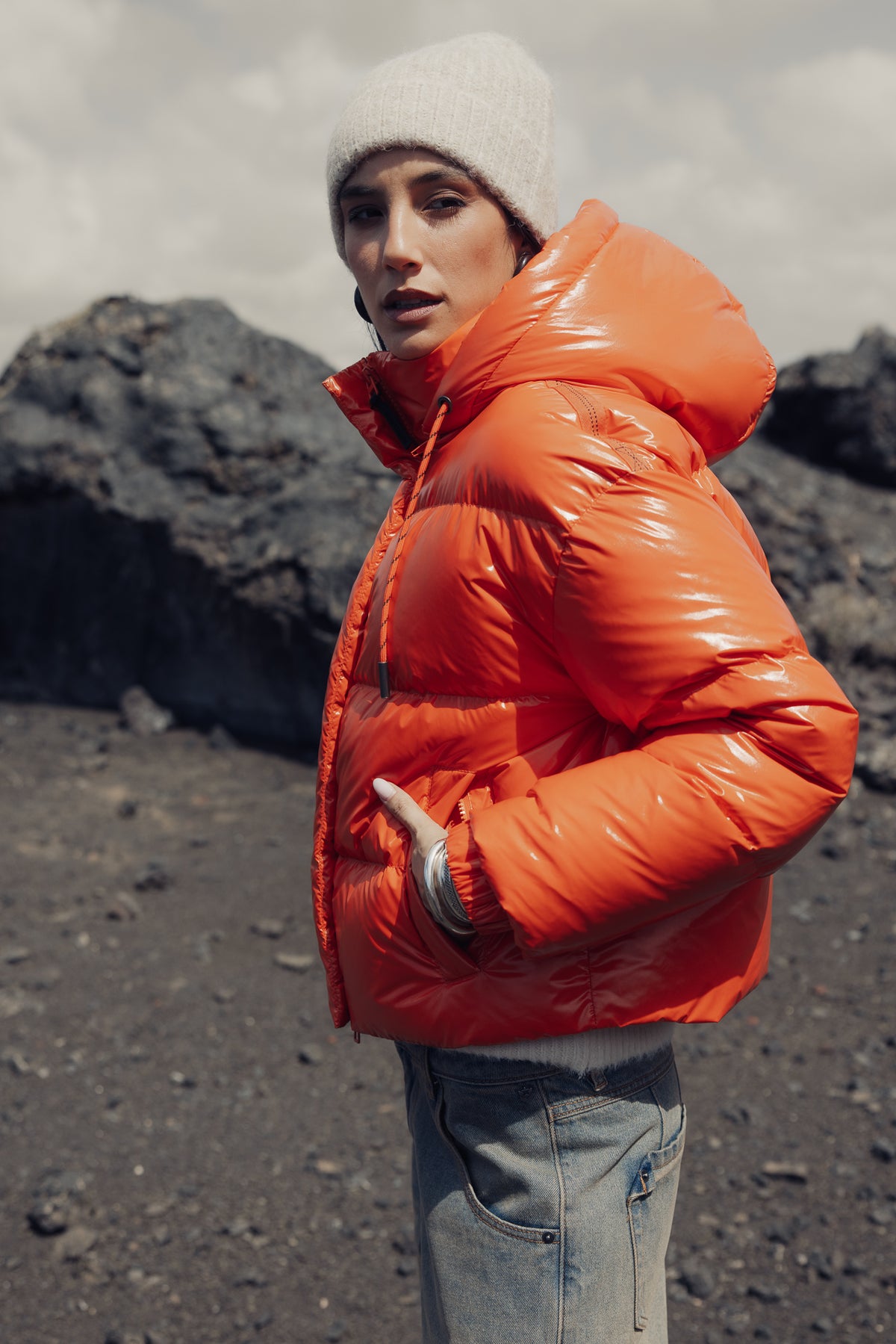 

Kurze Steppjacke Damen Vardia Puff cherry tomato | Freeman T. Porter