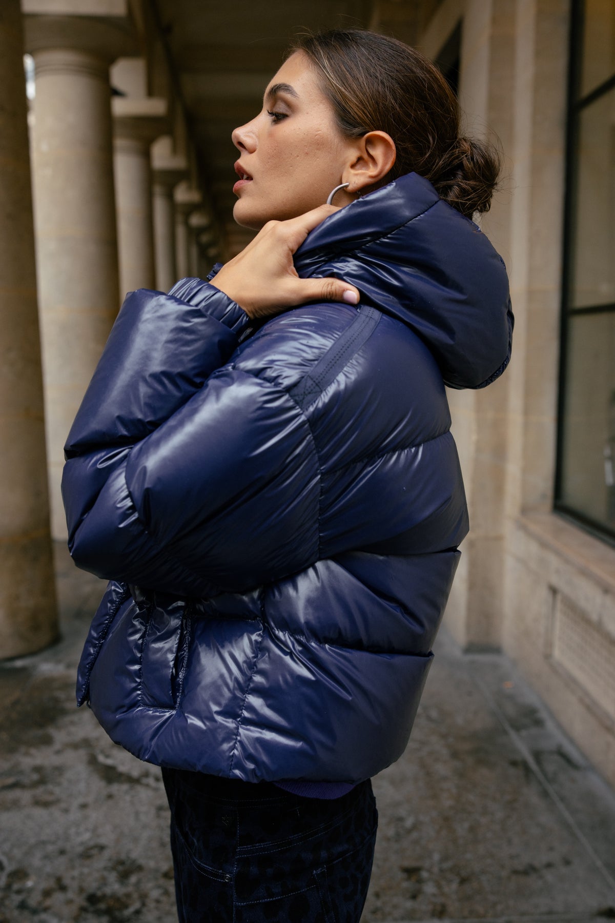 

Kurze Daunenjacke Damen Vardia Puff bellwether blue | Freeman T. Porter