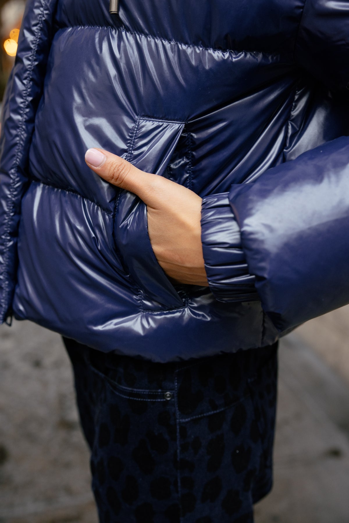 

Kurze Daunenjacke Damen Vardia Puff bellwether blue | Freeman T. Porter