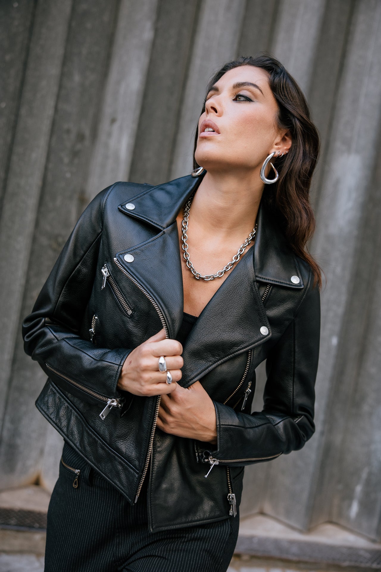 

Veste en cuir Femme Kenny Cuir black | Freeman T. Porter