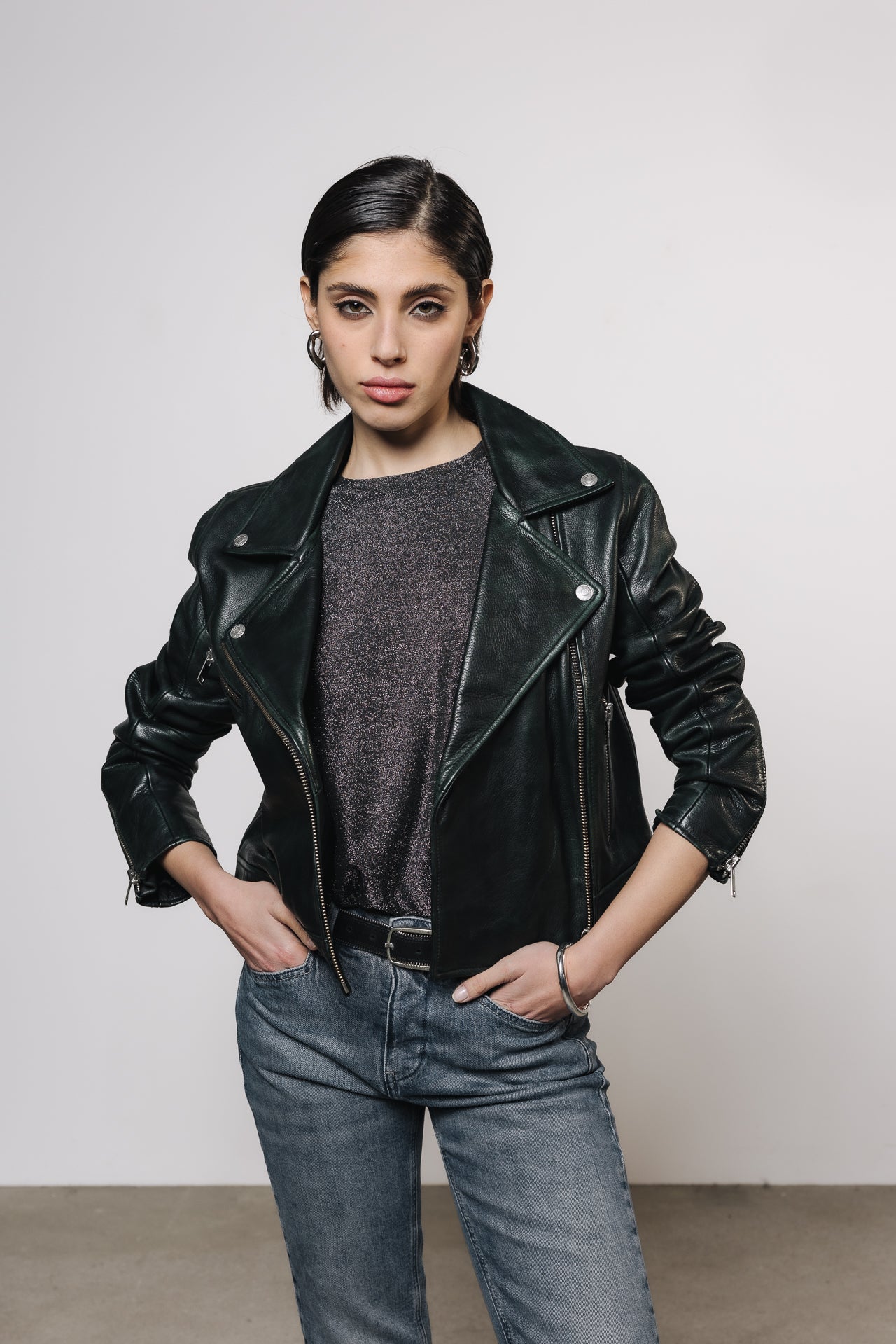 
              

Chaqueta de cuero Mujer Kenny Leather dark green | Freeman T. Porter
            