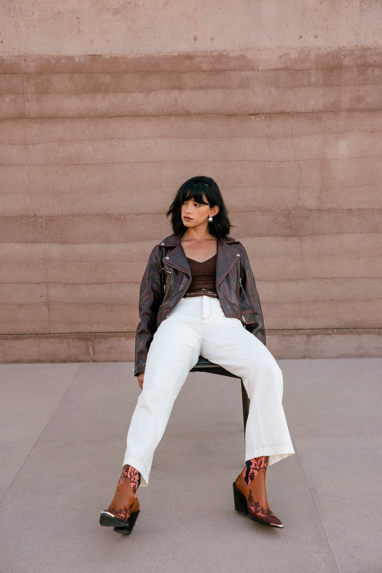 

Veste en cuir Femme Kenny Cuir rust | Freeman T. Porter