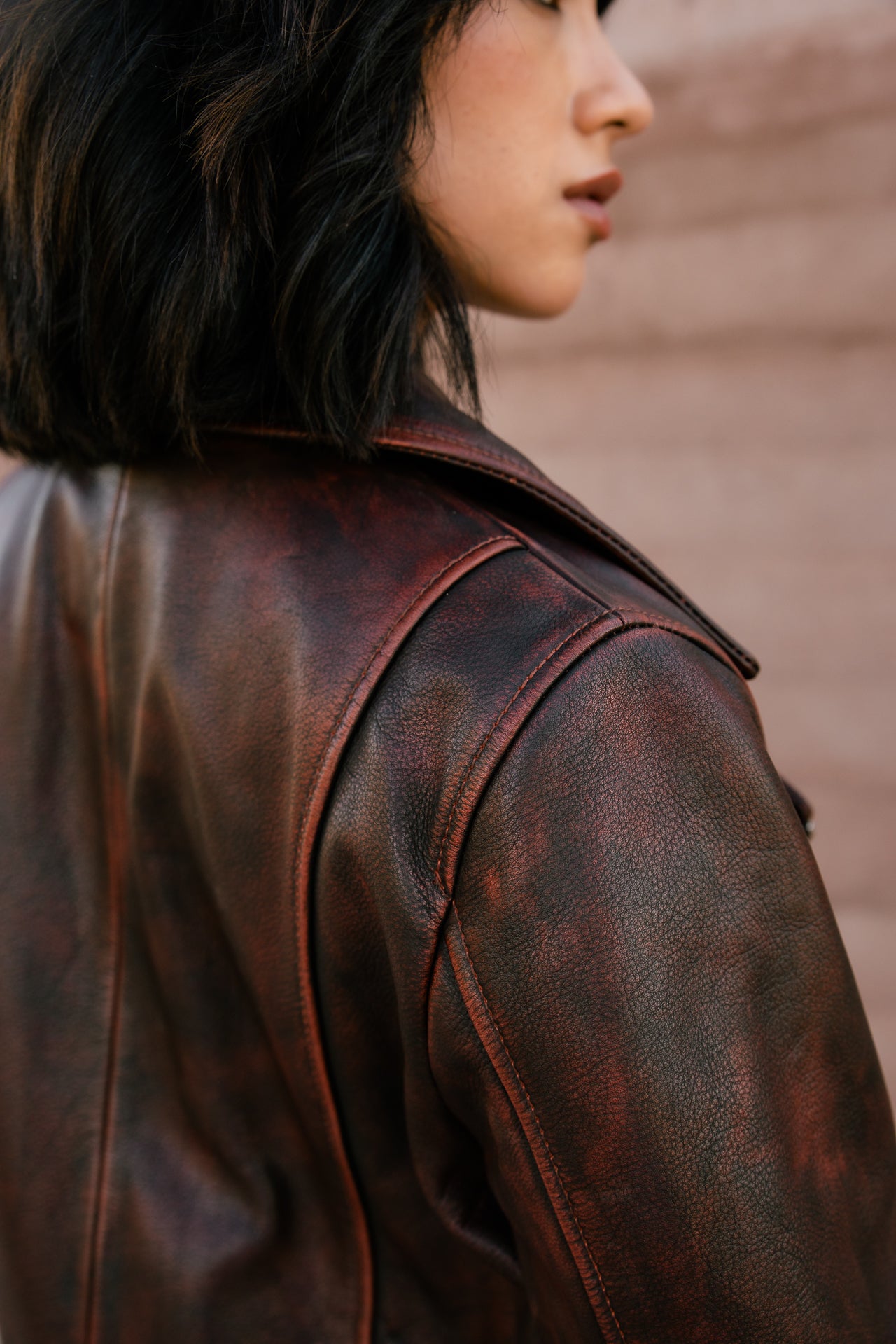

Veste en cuir Femme Kenny Cuir rust | Freeman T. Porter