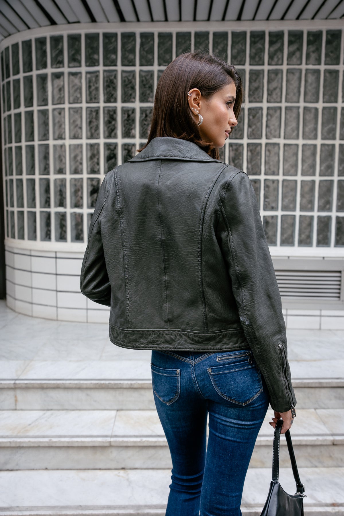 

Lederjacke Damen Kenny Leather olive | Freeman T. Porter
