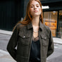 

Veste en denim Mujer Zolena Wisteria olive night | Freeman T. Porter