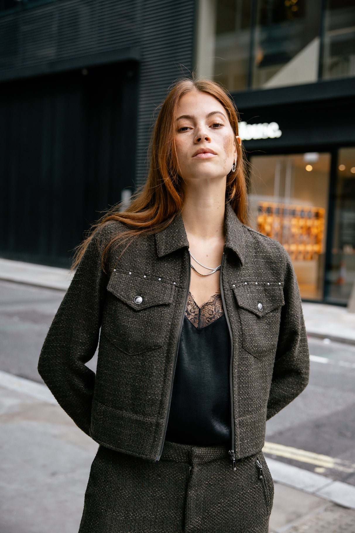   
            

Veste en denim Femme Zolena Wisteria olive night | Freeman T. Porter
          