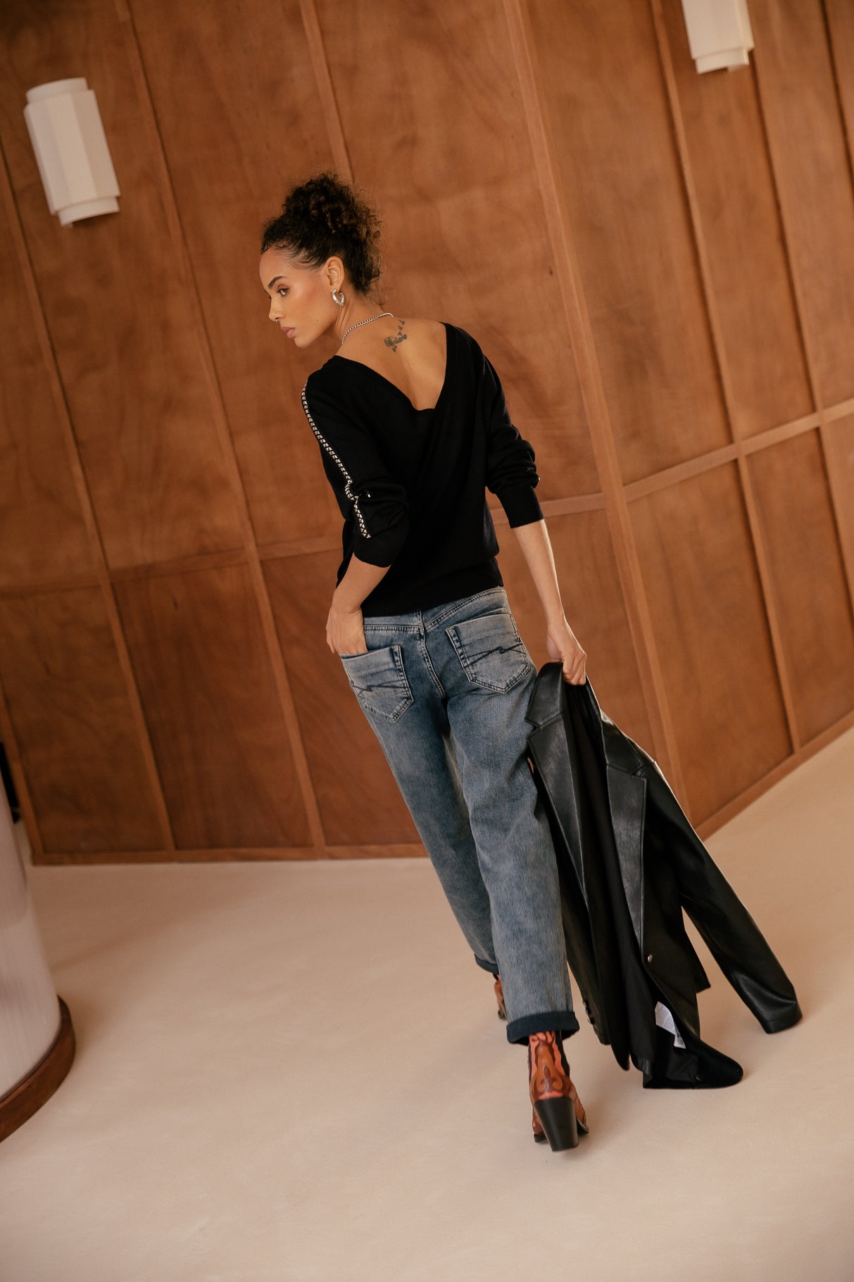 
              

Pull col bateau Femme Polka Jewel black | Freeman T. Porter
            