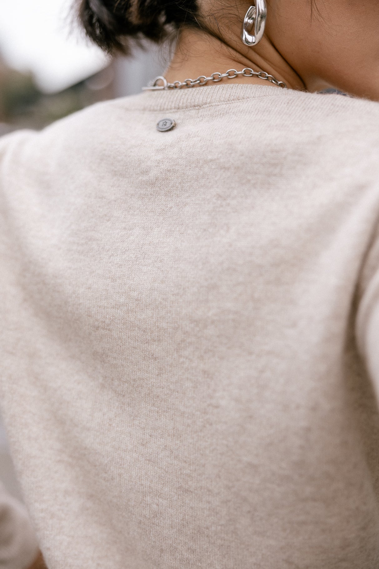 

Pull laine & cachemire Femme Preem Cashmere cement chiné | Freeman T. Porter