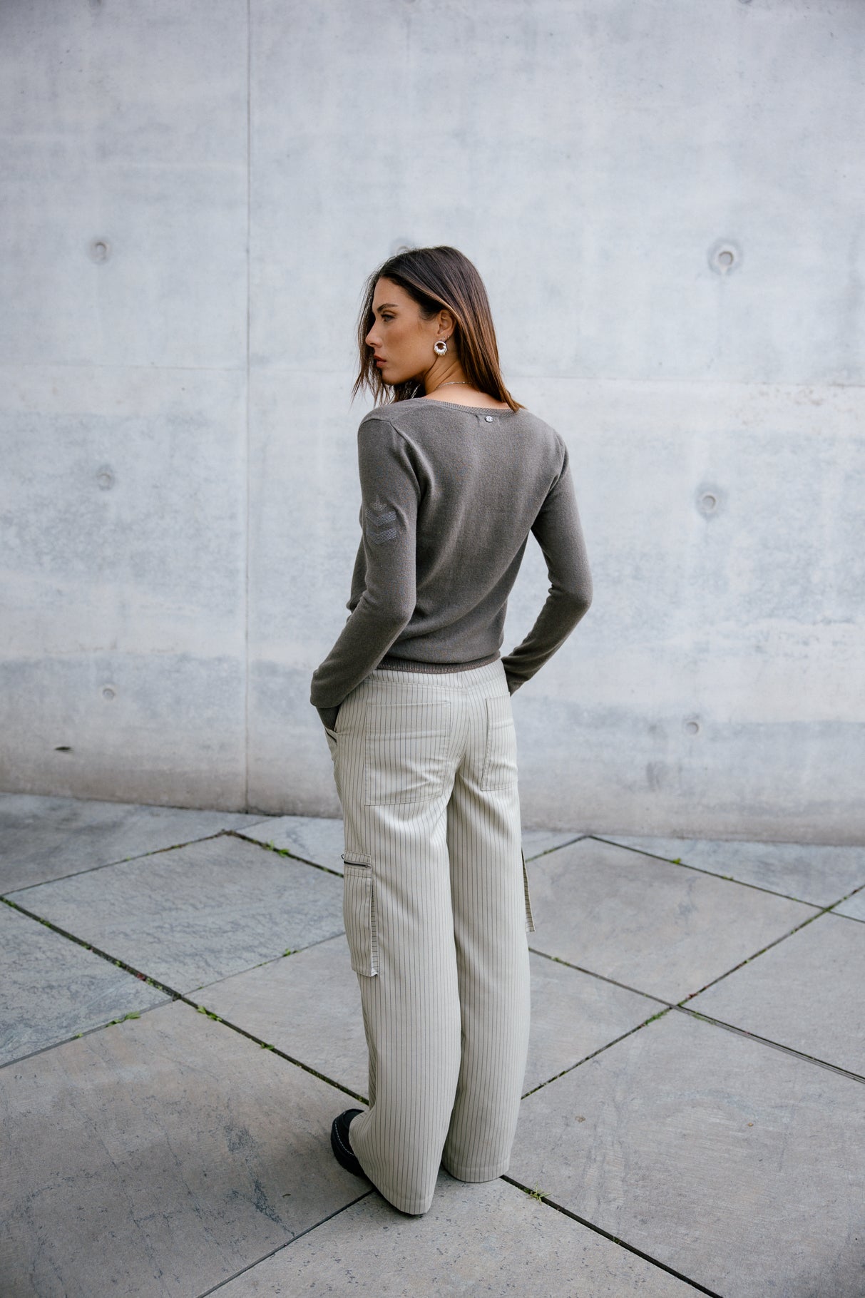 

Pull laine & cachemire Woman Preem Cashmere dusty olive | Freeman T. Porter
