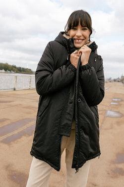 

Parka zippée Femme Bailee Fur black | Freeman T. Porter